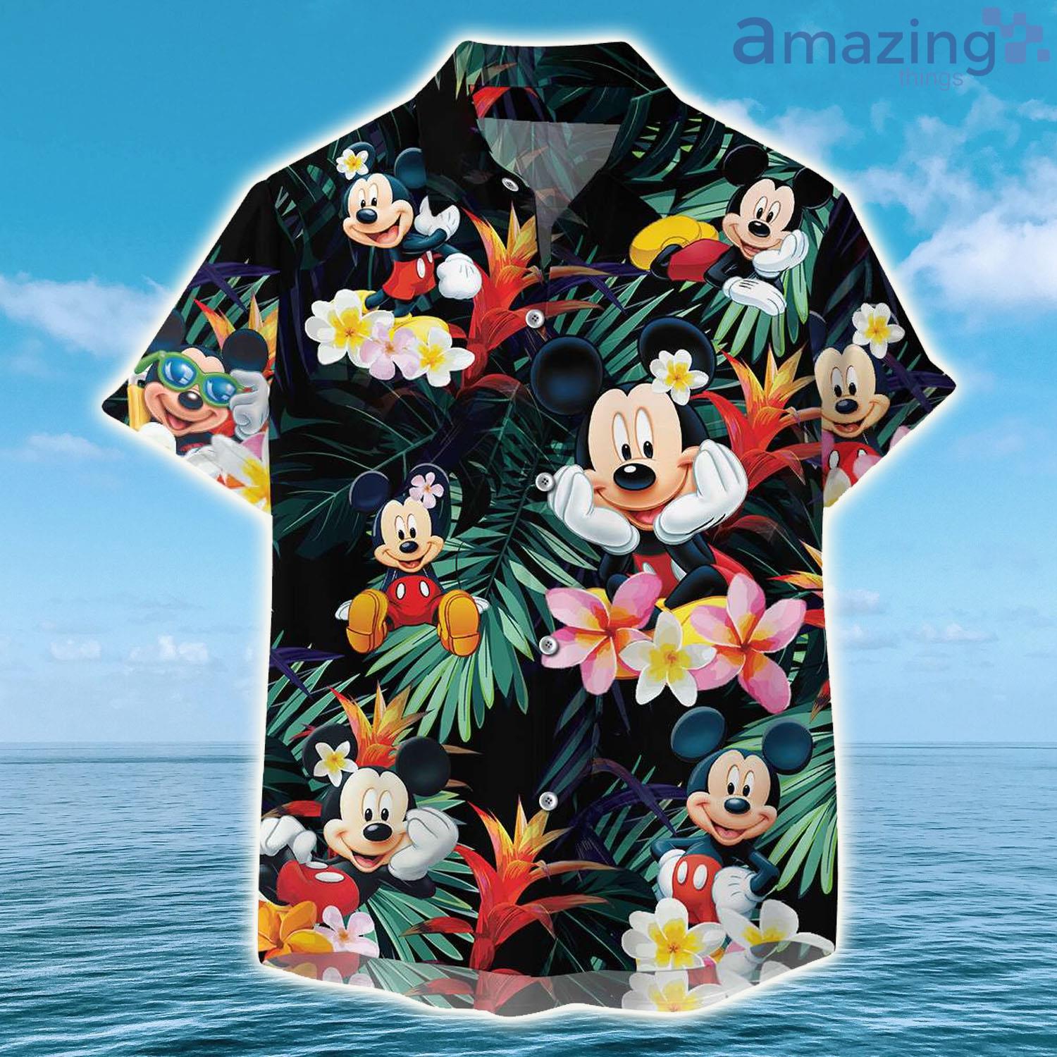 San Francisco Giants Mickey Mouse Short Sleeve Button Up Tropical