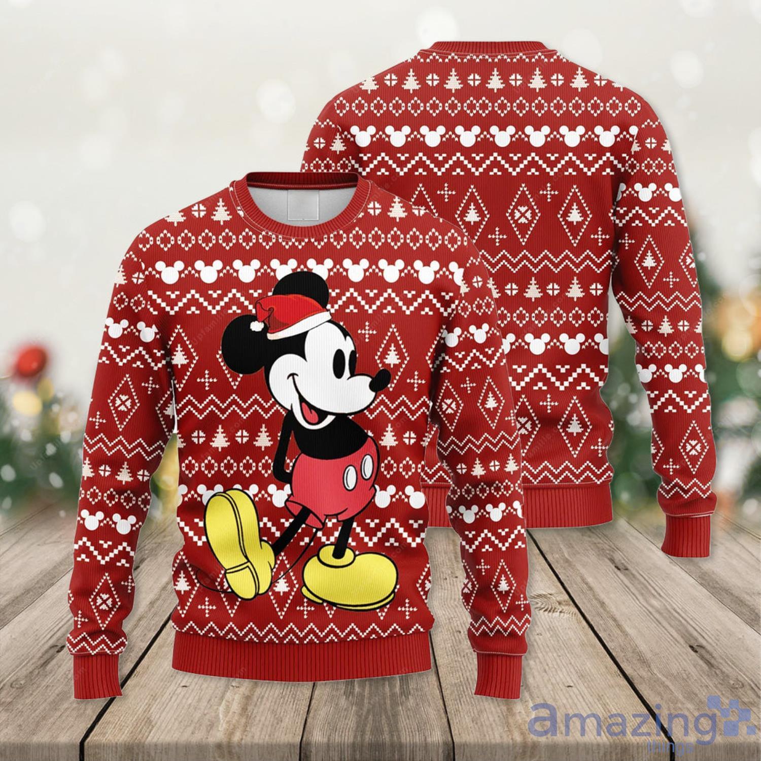 Mickey Mouse Vintage Disney Cartoon Lover Christmas Gift Ugly Christmas Sweater Product Photo 1