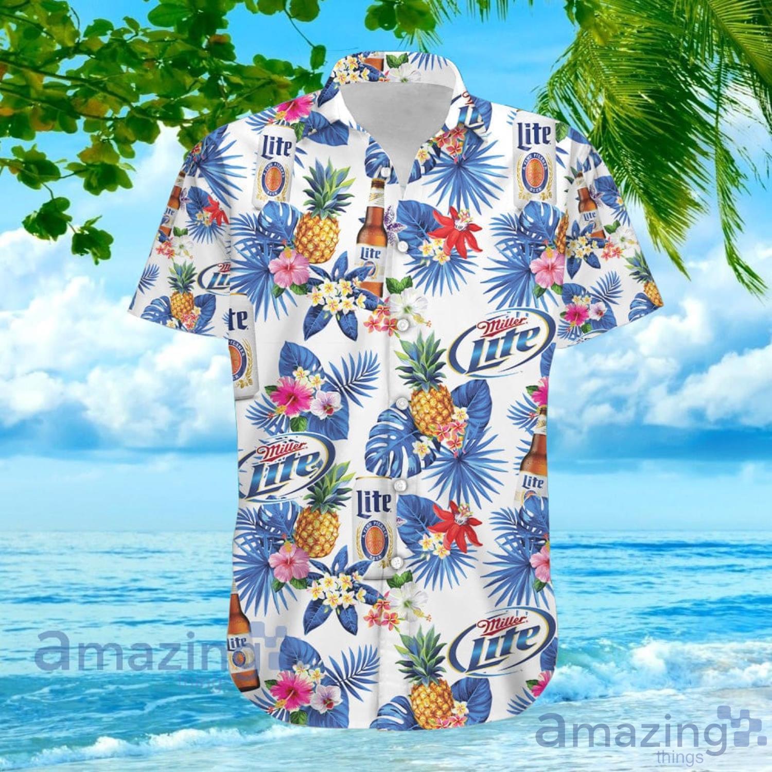 miller lite hawaiian shirt