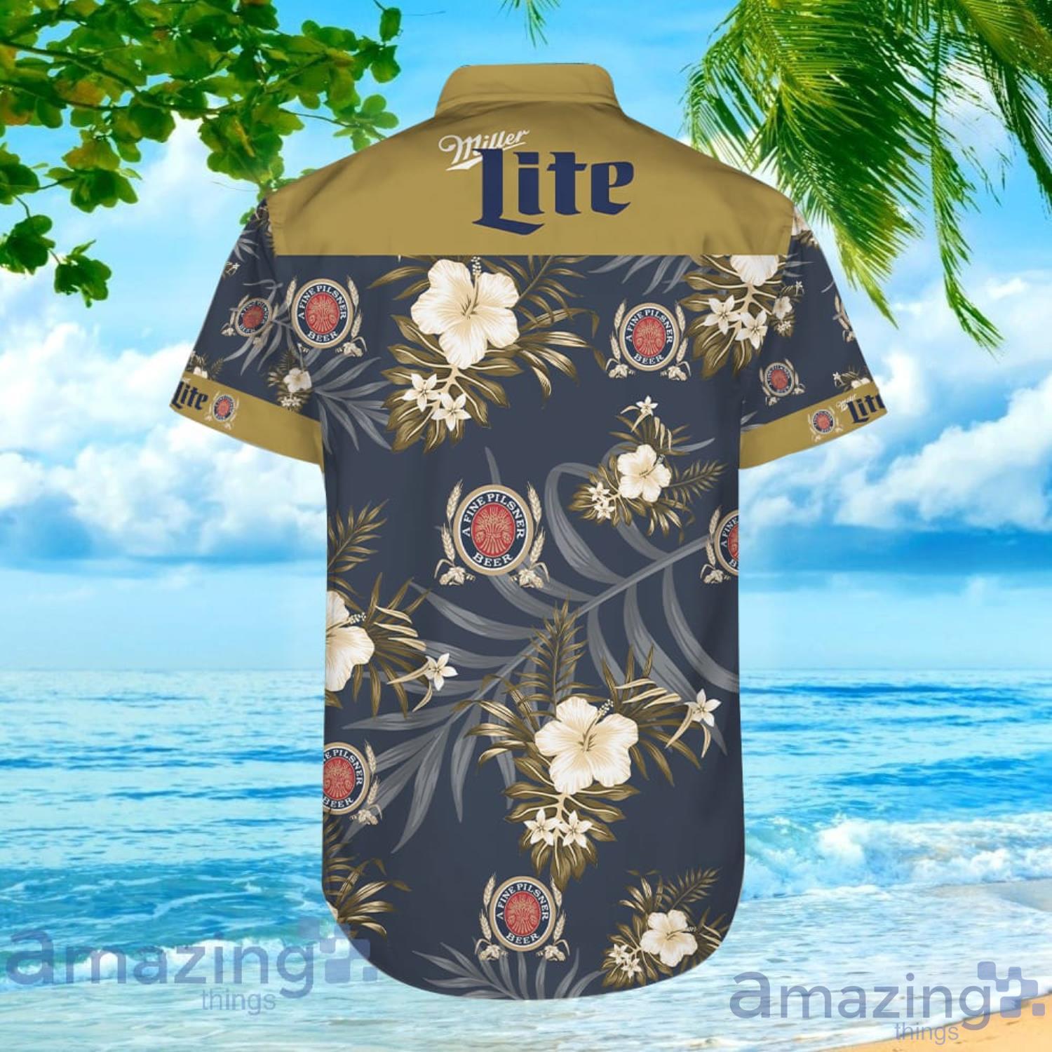 Miller Lite Style 2 Hawaiian Shirt For Men And Women image Miller Lite Style 2 Hawaiian Shirt For Men And Women Product Photo 3