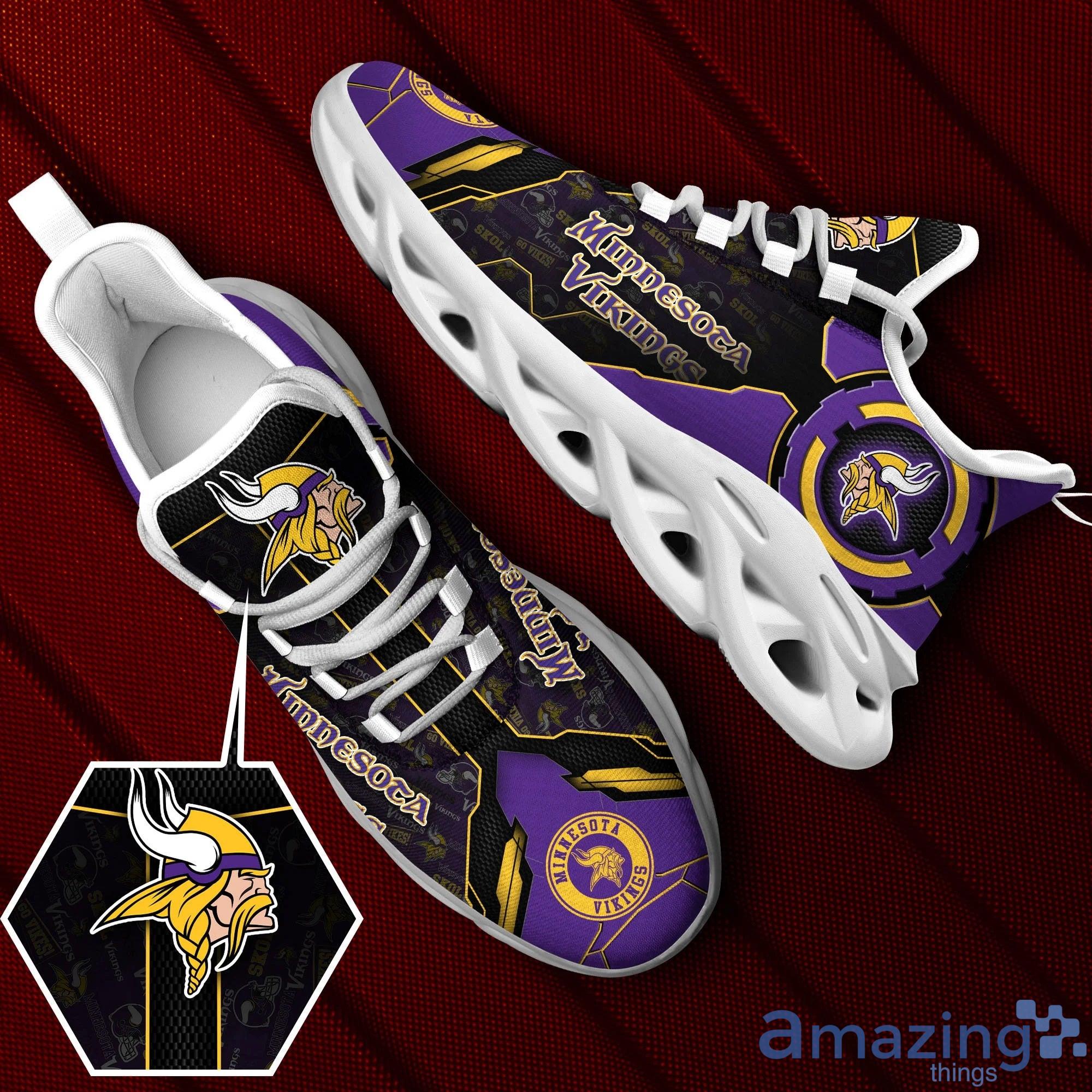 Minnesota Vikings Max Soul Sneaker Running Shoes Product Photo 1 Minnesota Vikings Max Soul Sneaker Running Shoes Product Photo 1