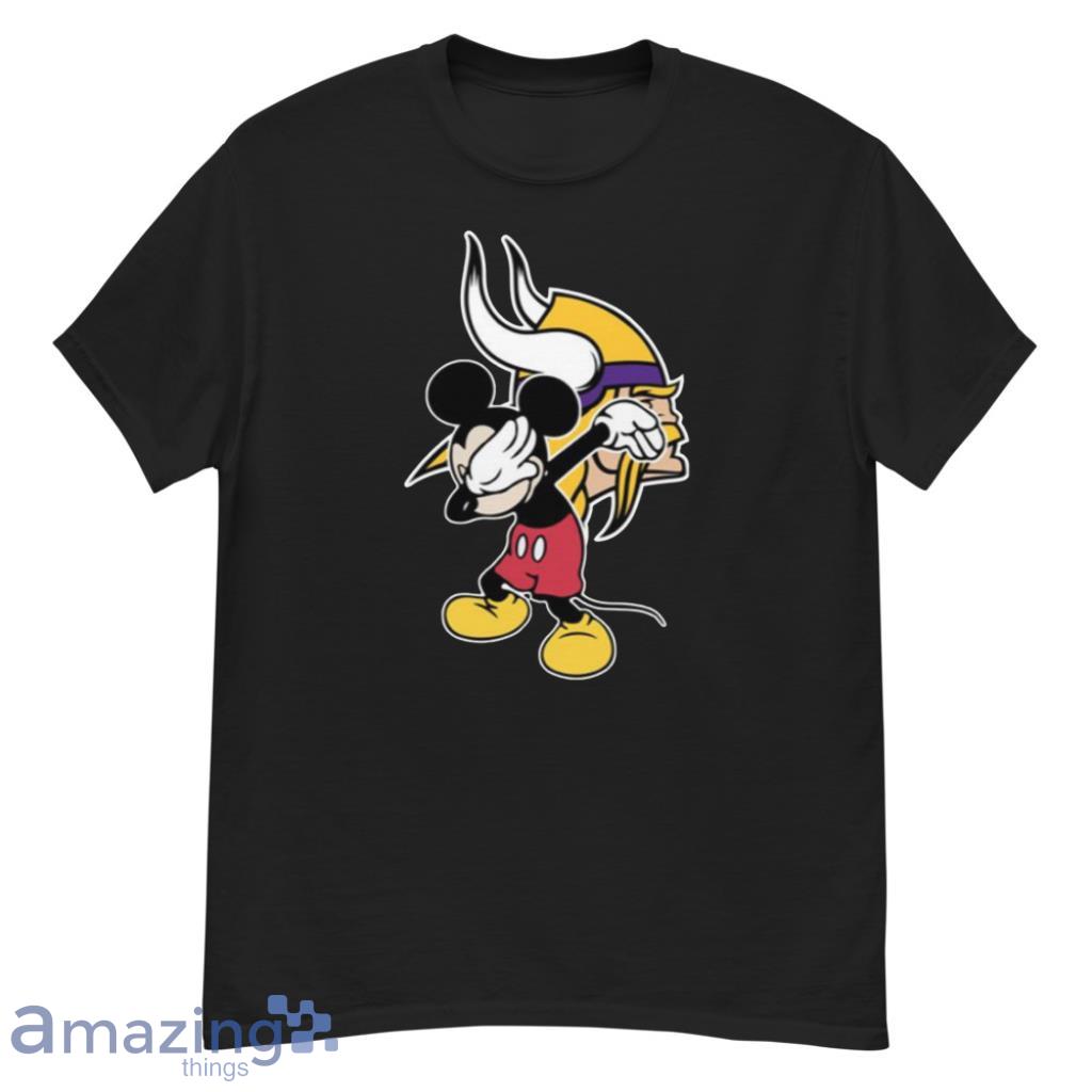 Minnesota Vikings NFL Football Dabbing Mickey Disney Sports T Shirt For Men  And Women