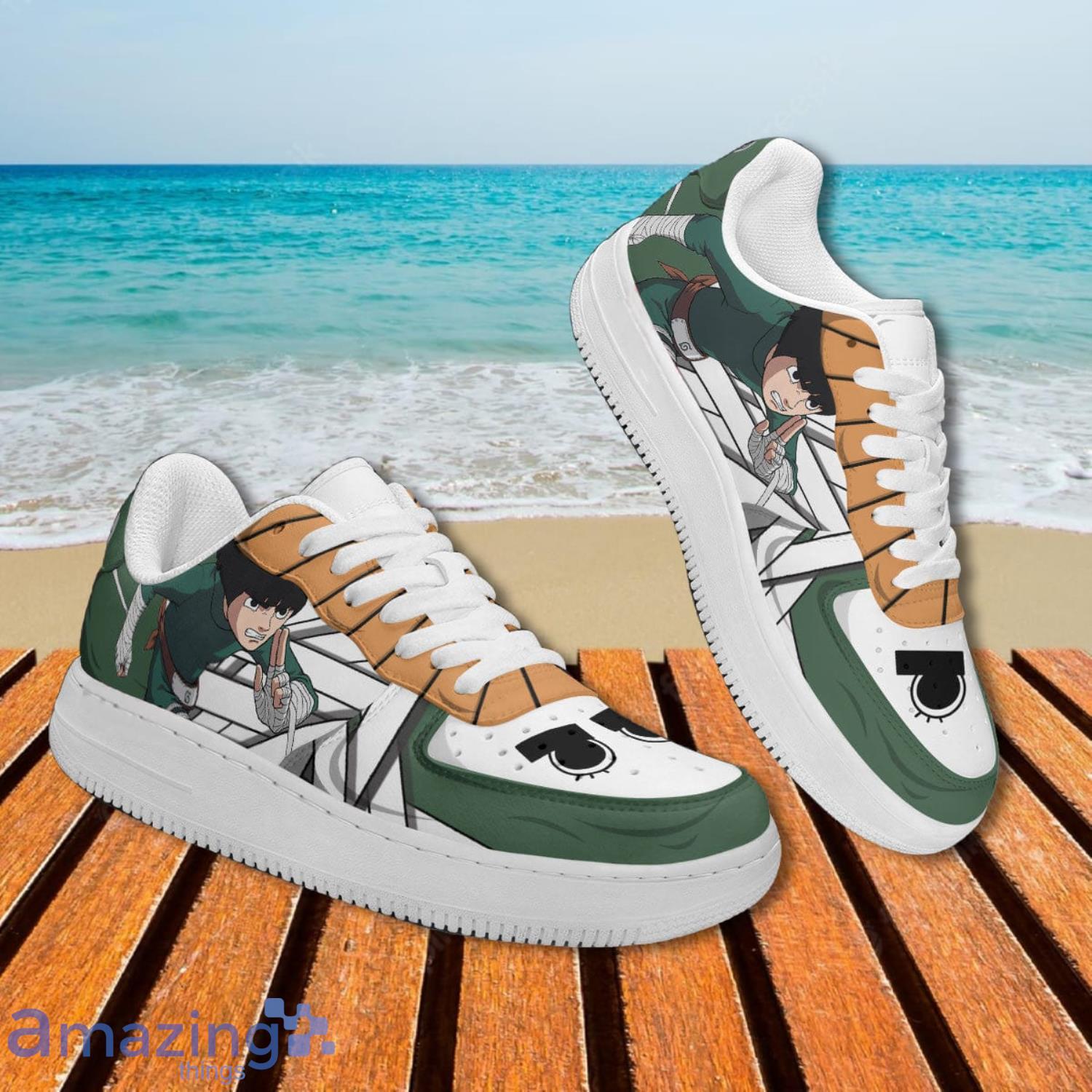 Rock lee sneakers custom anime air jordan 13 shoes