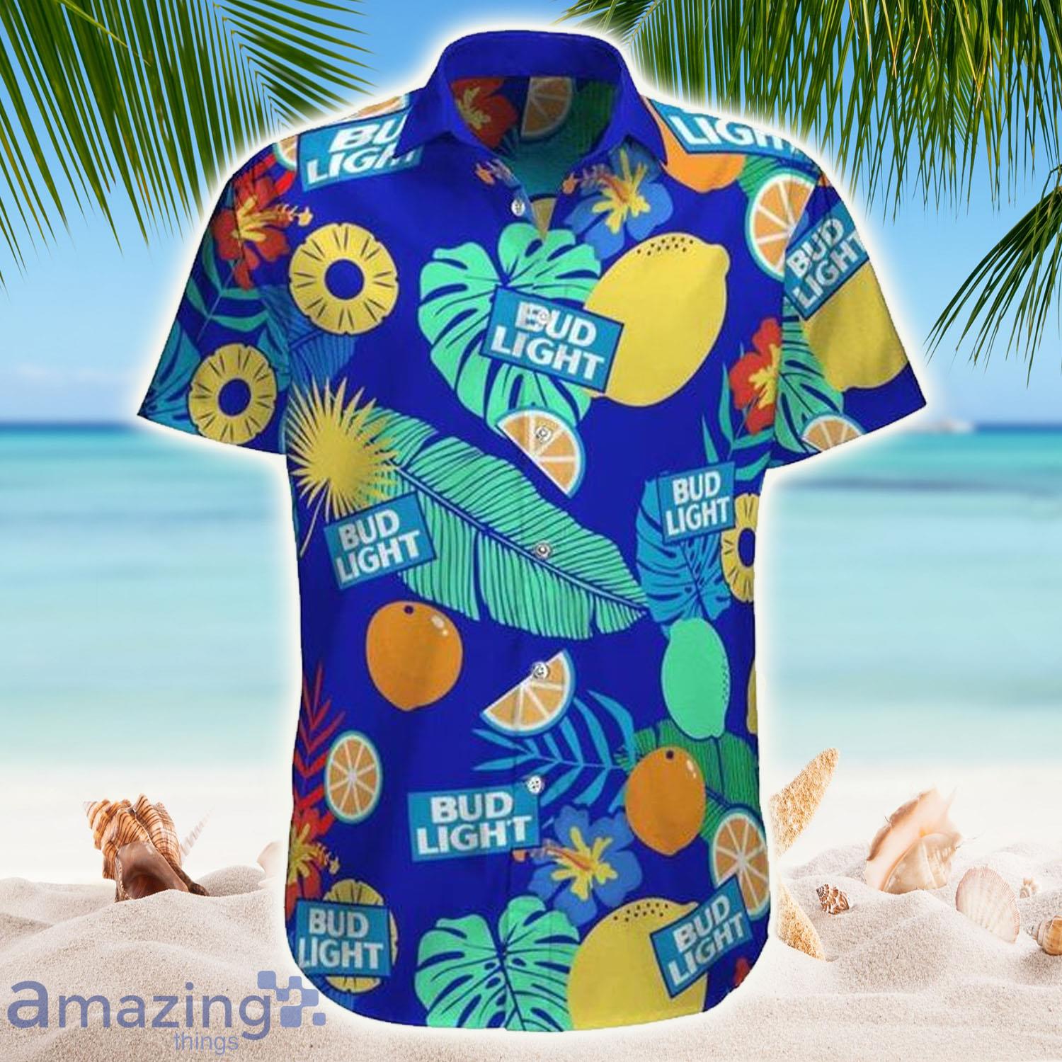 New Beer Bud Light Tropical Fruit Hawaiian Shirt - New Beer Bud Light Tropical Fruit Hawaiian Shirt