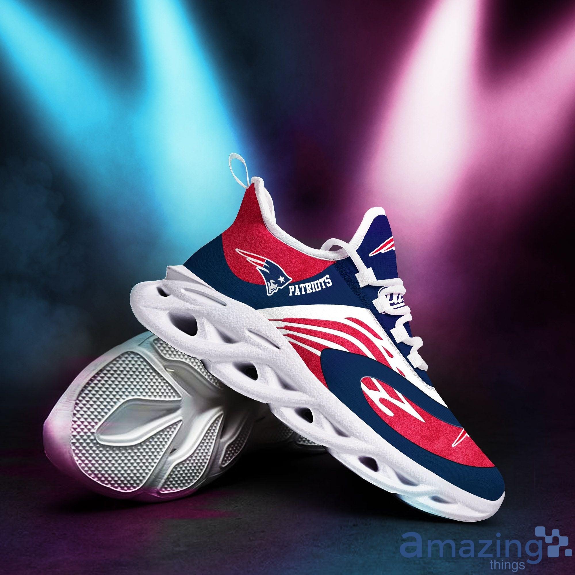 New England Patriots Max Soul Sneakers Running Shoes image New England Patriots Max Soul Sneakers Running Shoes Product Photo 3