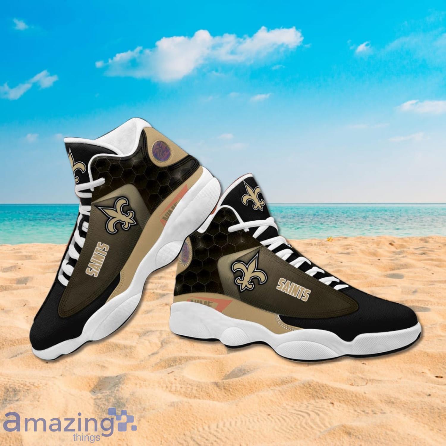 New Orleans Saints NFL Personalized Air Jordan 13 Sport Shoes