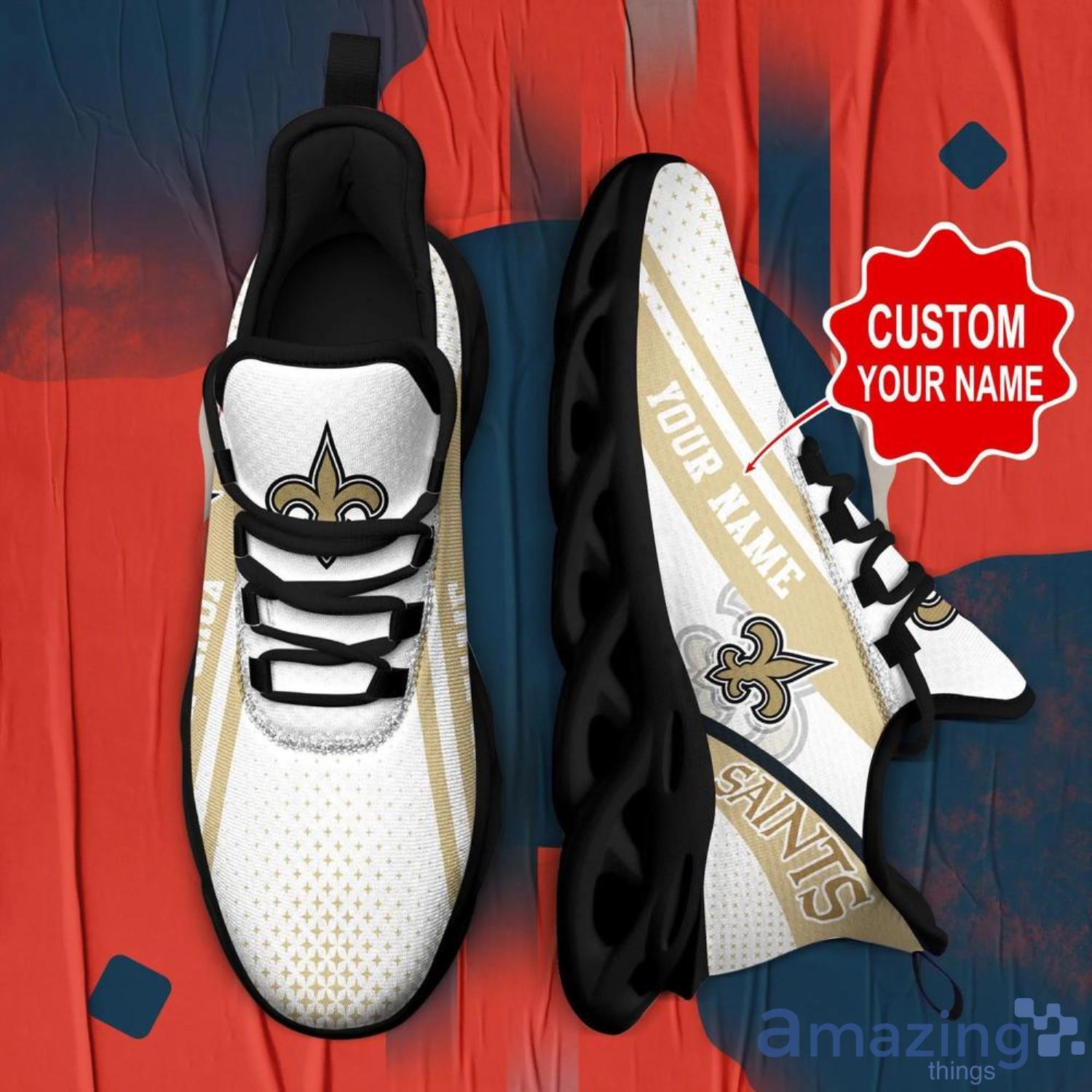 New Orleans Saints NFL Premium Air Cushion Sport Shoes Custom Name