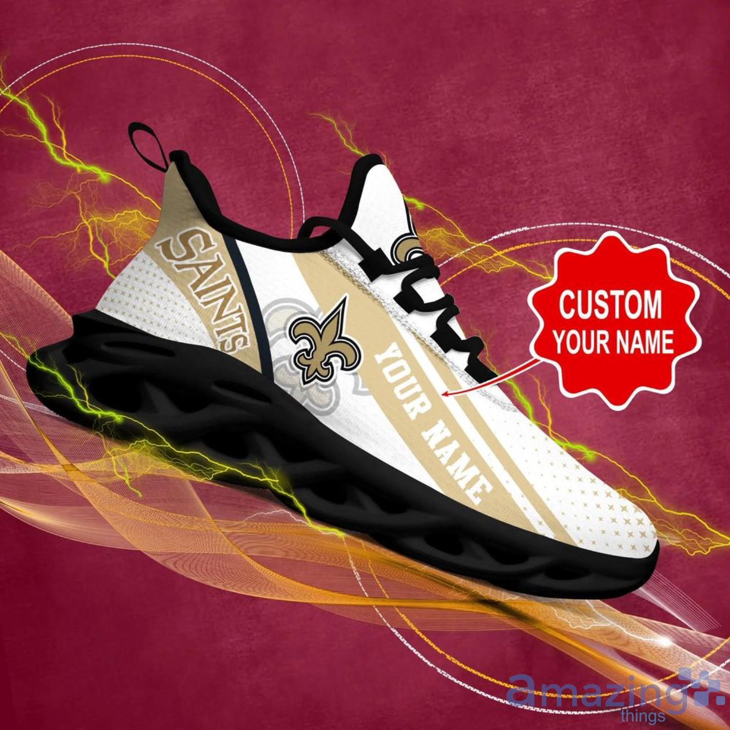 New Orleans Saints NFL Premium Air Cushion Sport Shoes Custom Name