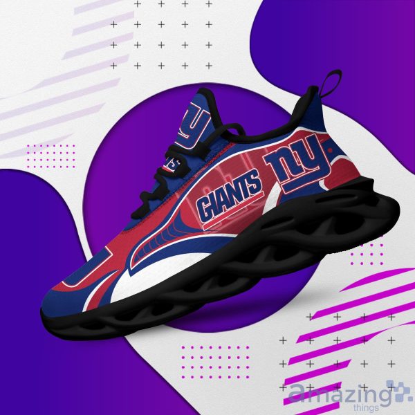 New York Giants Max Soul Shoes Trending Sneakers For Fans - Freedomdesign