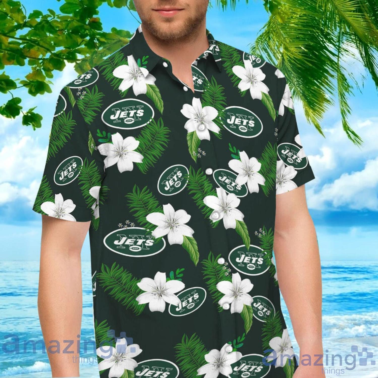 New York Jets Tropical Flower Hawaiian Shirt For Men And Women