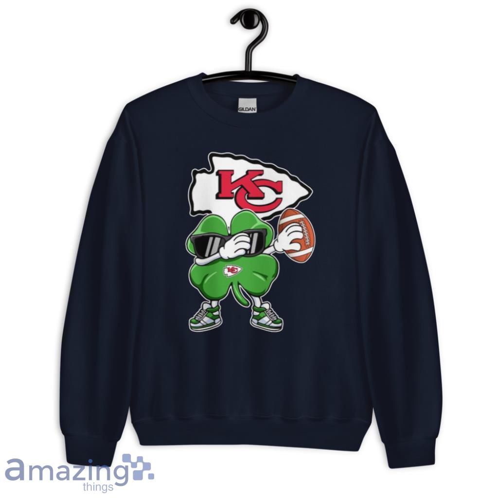 NFL Kansas City Chiefs Football Dabbing Four Leaf Clover St. Patrick's Day  For Fans T Shirt