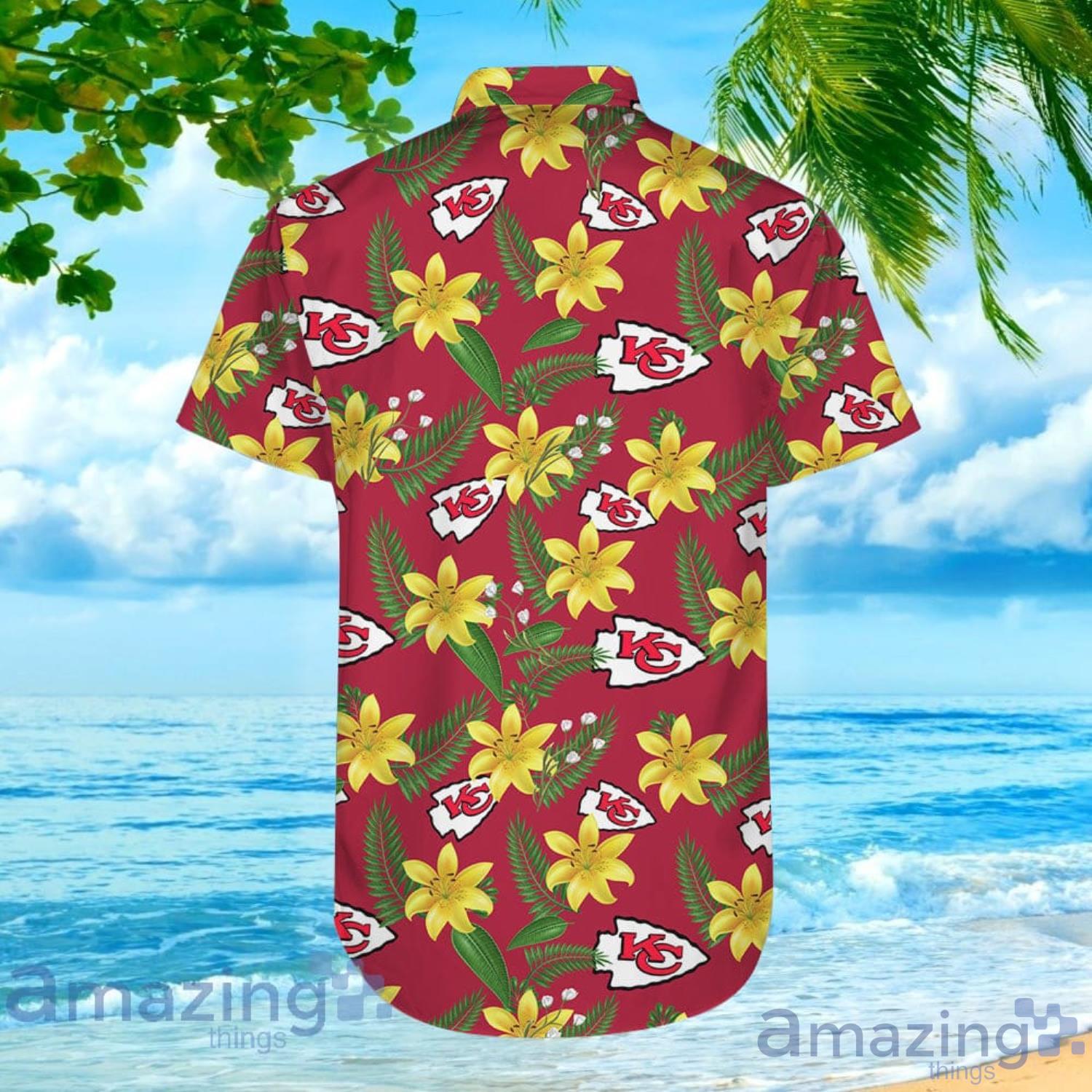 20% OFF Kansas City Chiefs Hawaiian Shirt Tropical Flower Short