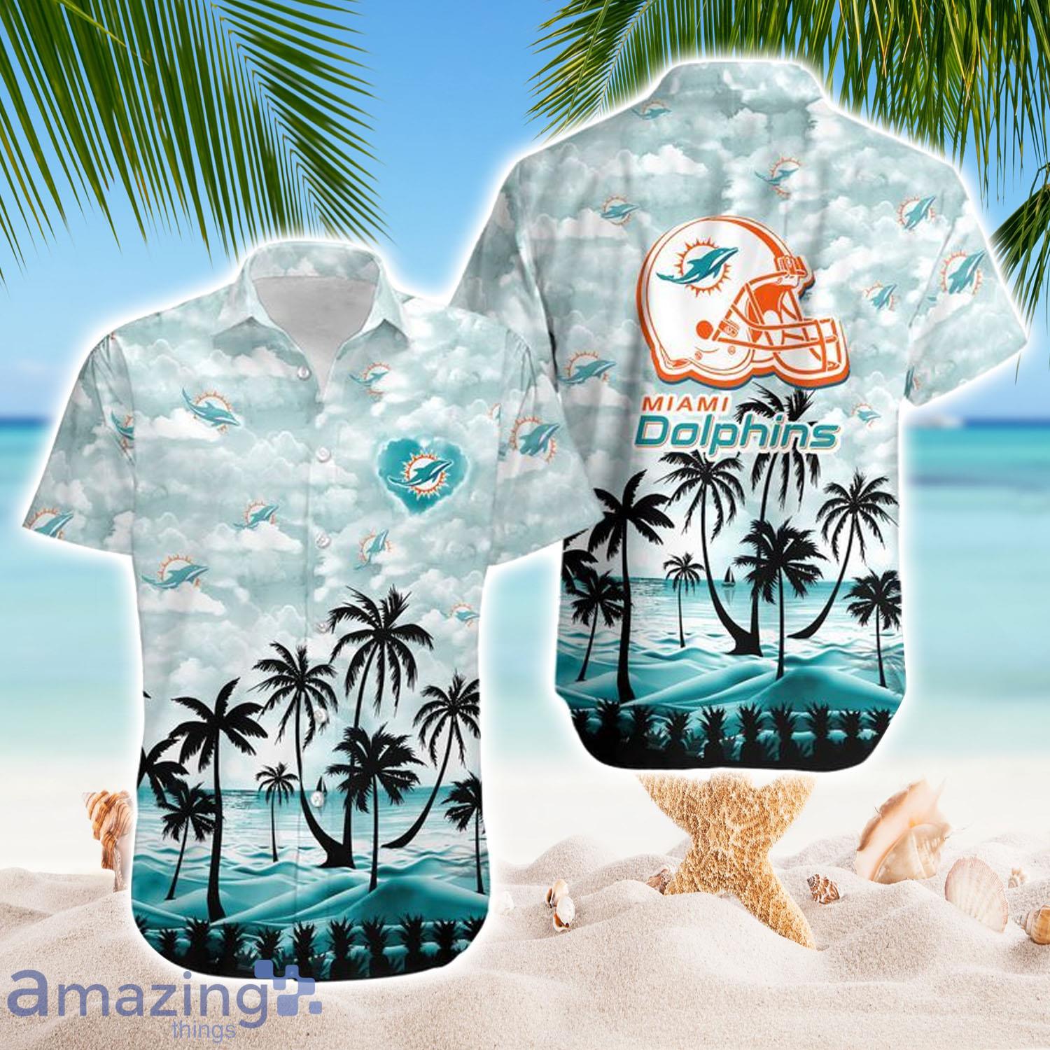 Miami Dolphins Summer Coconut Pattern NFL Hawaiian Shirt, NFL