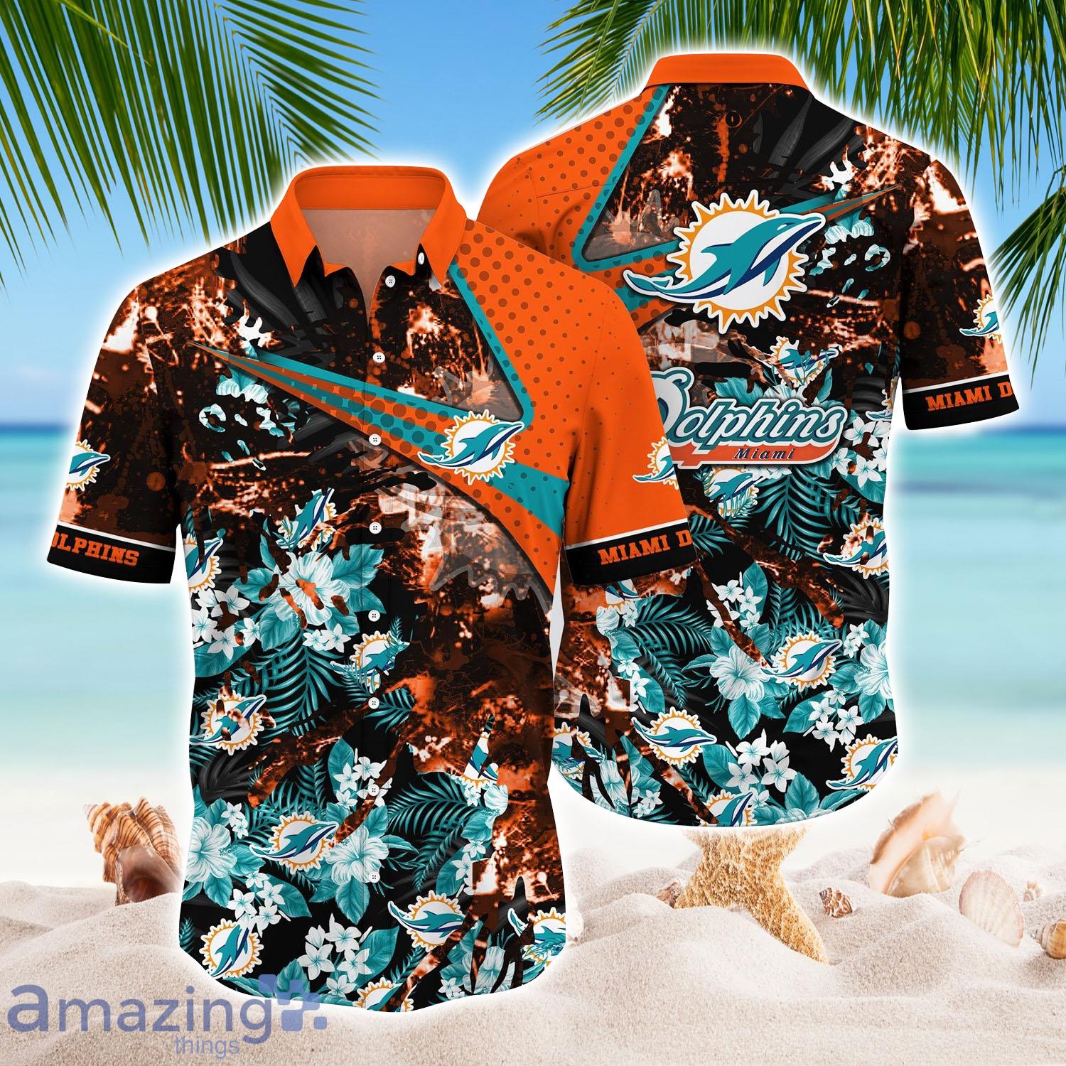 NFL Miami Dolphins Cool Floral Style Hot Trending Hawaiian Shirt - NFL Miami Dolphins Cool Floral Style Hot Trending Hawaiian Shirt