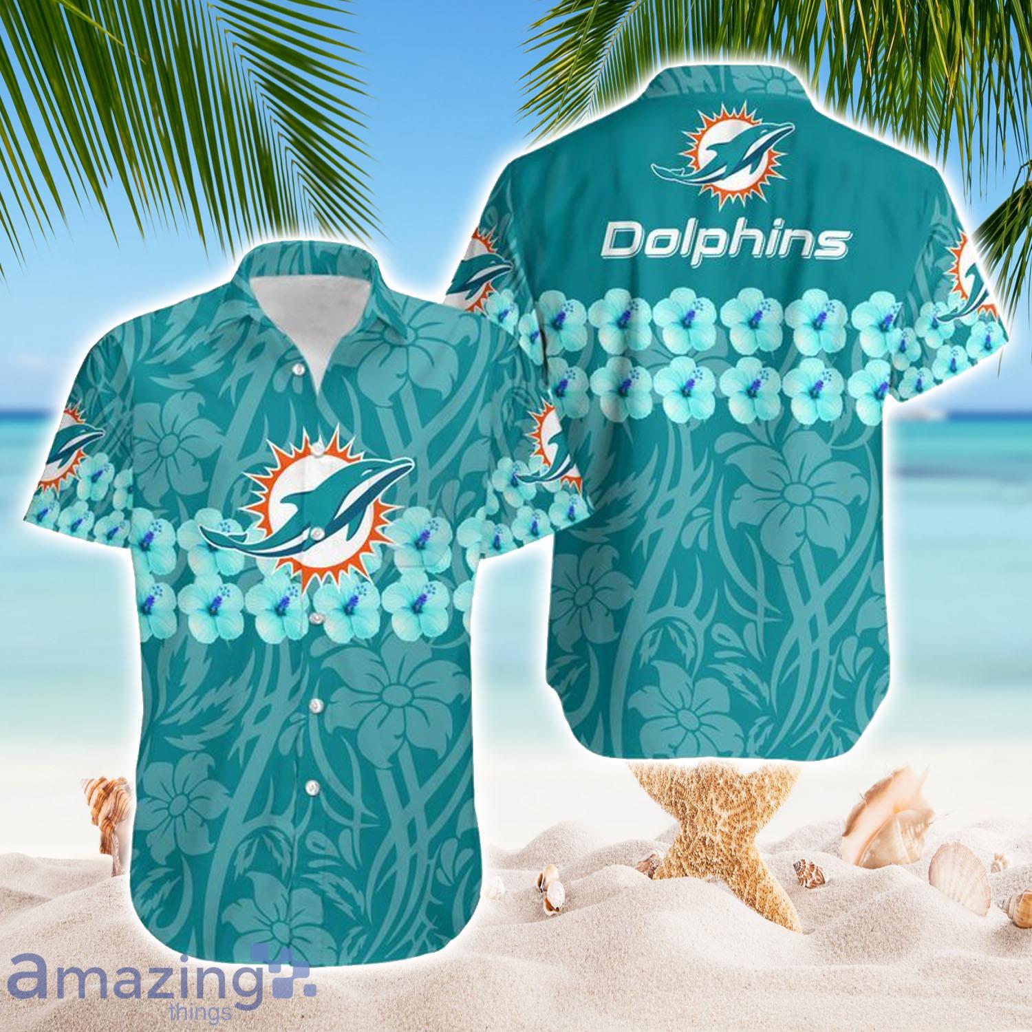 Miami Dolphins Flower Summer Summer Hawaiian Shirt And Short