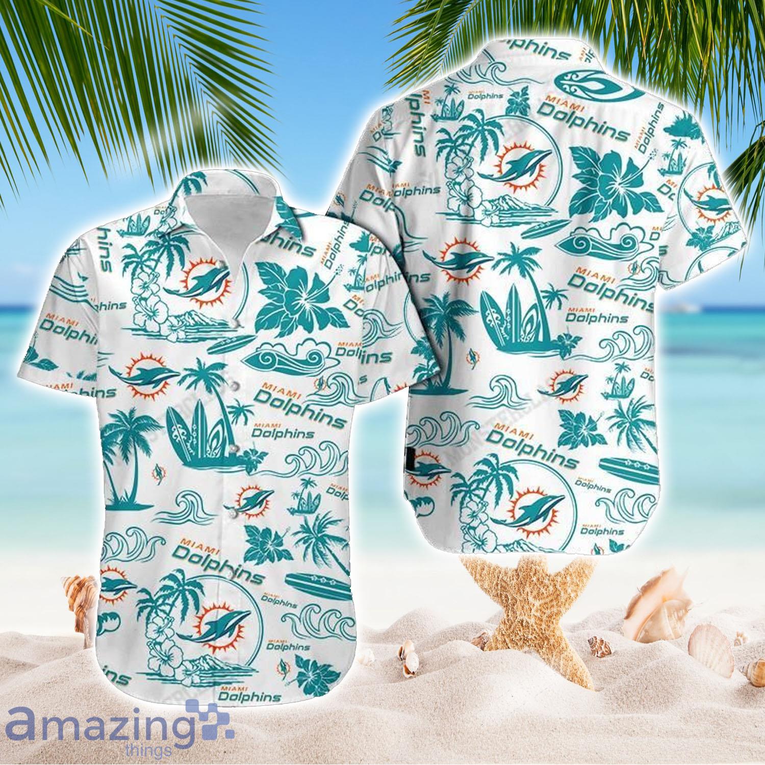 Miami Dolphins 3D Hawaiian Shirt & Short