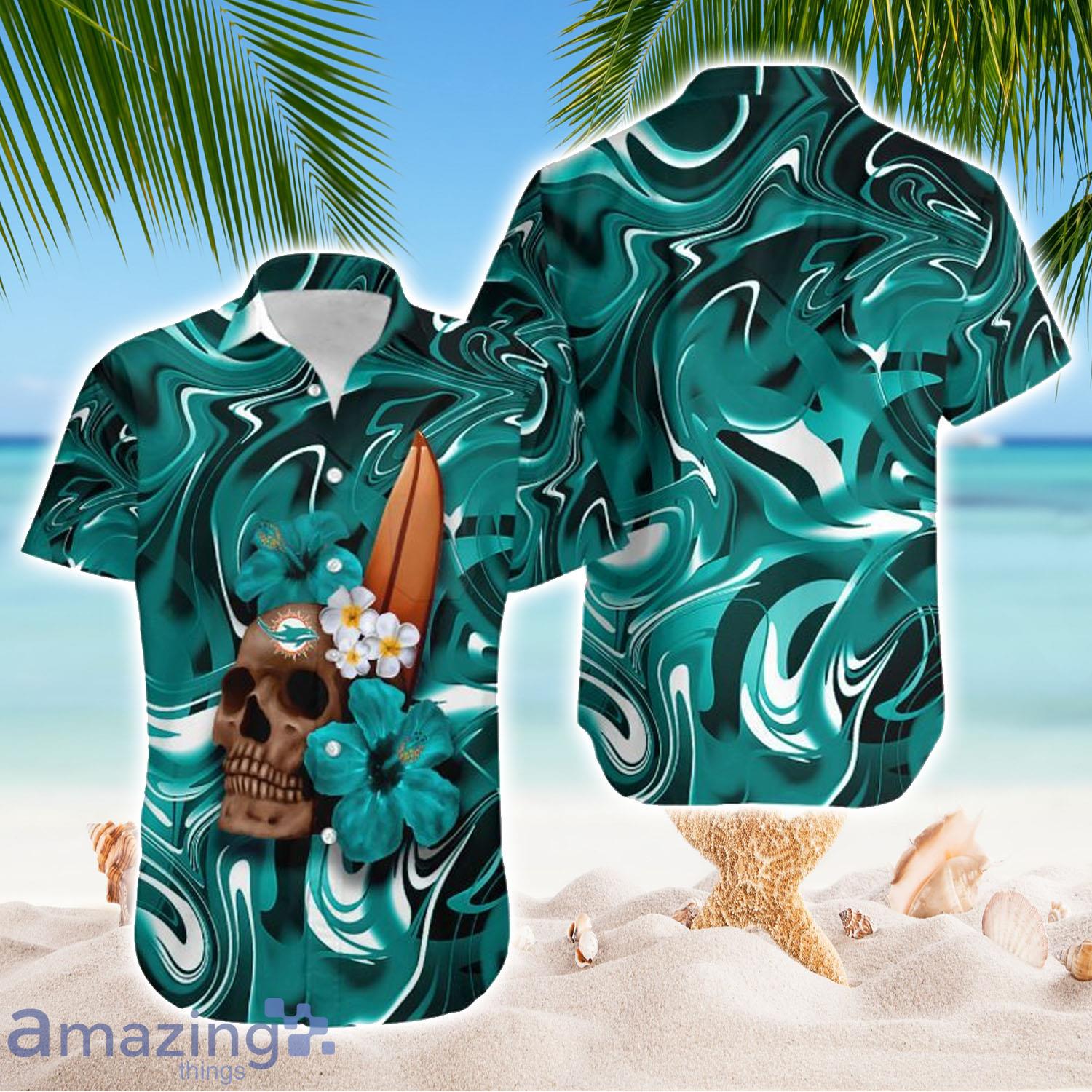 Nfl Miami Dolphins Shirt Summer Hawaiian Shirt And Shorts - Limotees