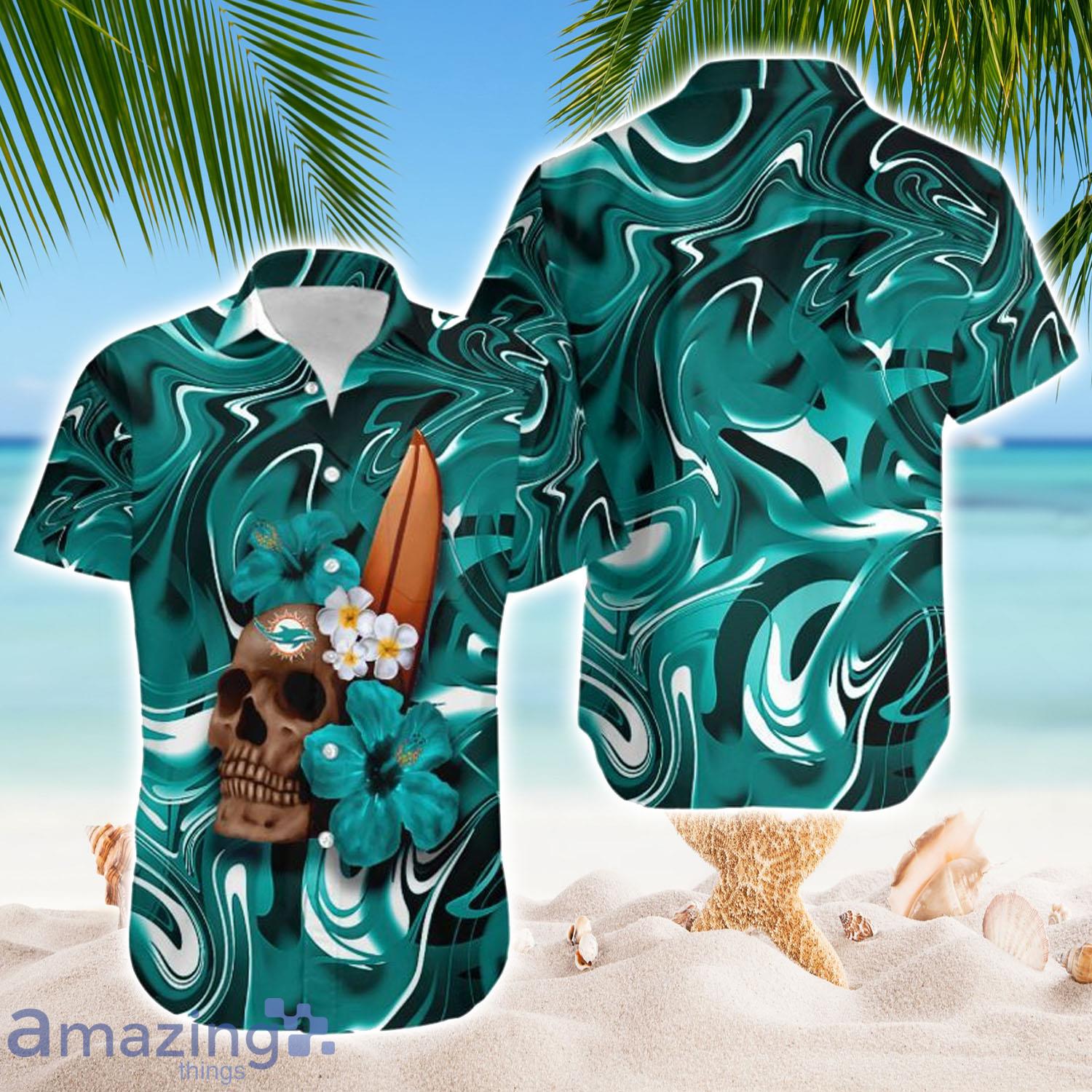 NFL Miami Dolphins Hawaiian Shirt Limited Edition Skull