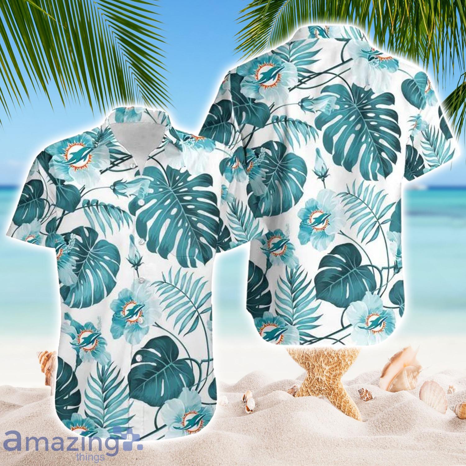 Miami Dolphins Hawaiian Shirt,Aloha Shirt Flower Summer