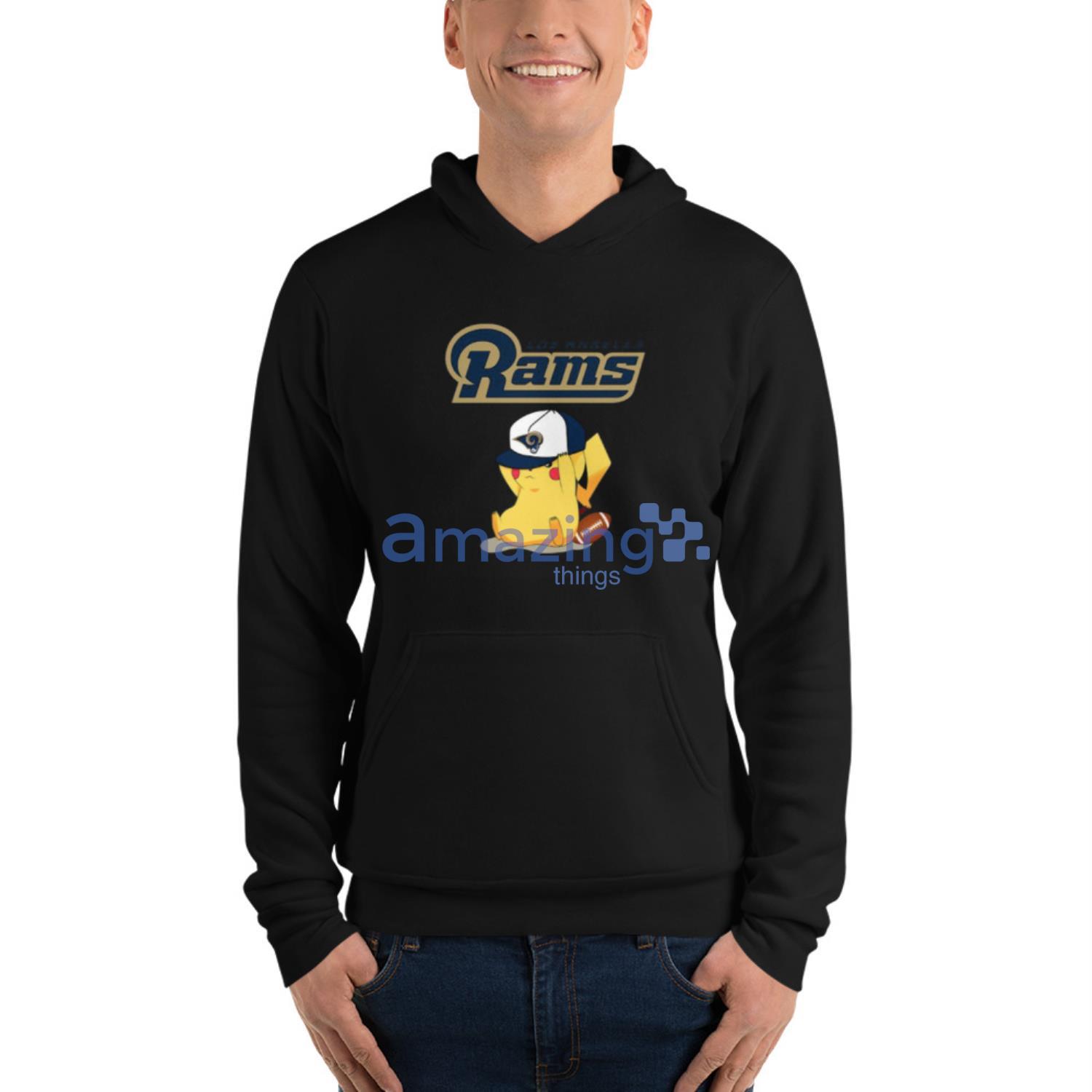 Rams Black Hoodie 3D Lighthearted Mickey LA Rams Gift