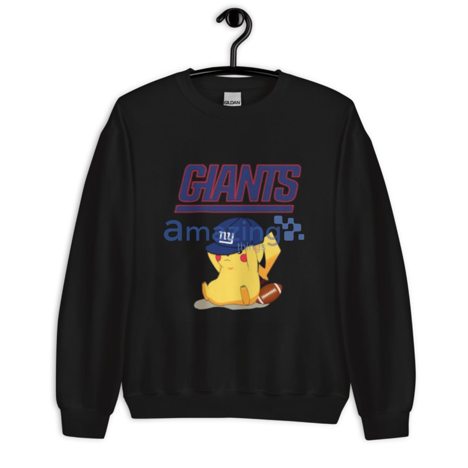 New York Giants Pikachu NFL Football Shirt - High-Quality Printed Brand