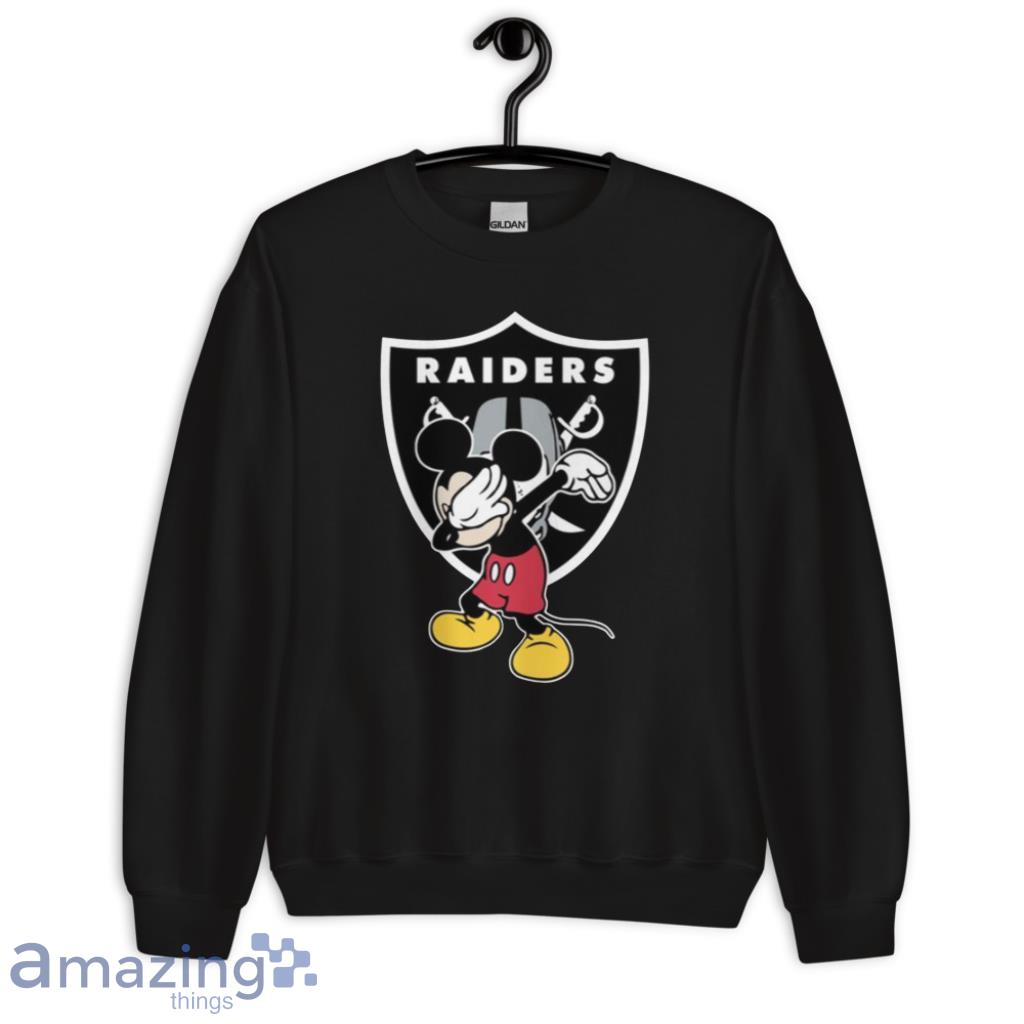 Oakland Raiders NFL Football Dabbing Mickey Disney Sports fOr Fans T Shirt image Oakland Raiders NFL Football Dabbing Mickey Disney Sports fOr Fans T Shirt - Unisex Crewneck Sweatshirt