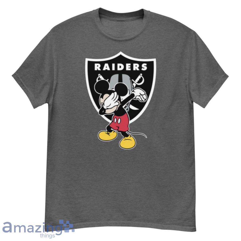 Oakland Raiders NFL Football Dabbing Mickey Disney Sports fOr Fans T Shirt - G500 Men’s Classic T-Shirt-1