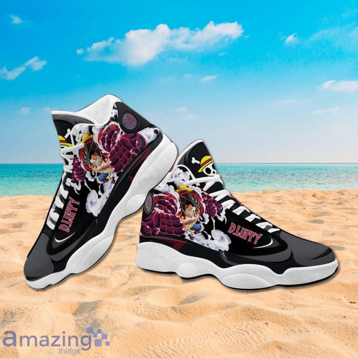 One Piece Luffy Gear 4 Air Jordan 13 Sneakers Anime Shoes Gift Fans