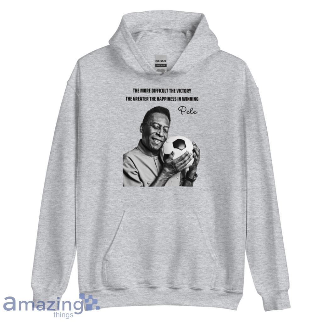 Pele Legend Soccer Brasil T Shirt image Pele Legend Soccer Brasil T-Shirt - Unisex Heavy Blend Hooded Sweatshirt