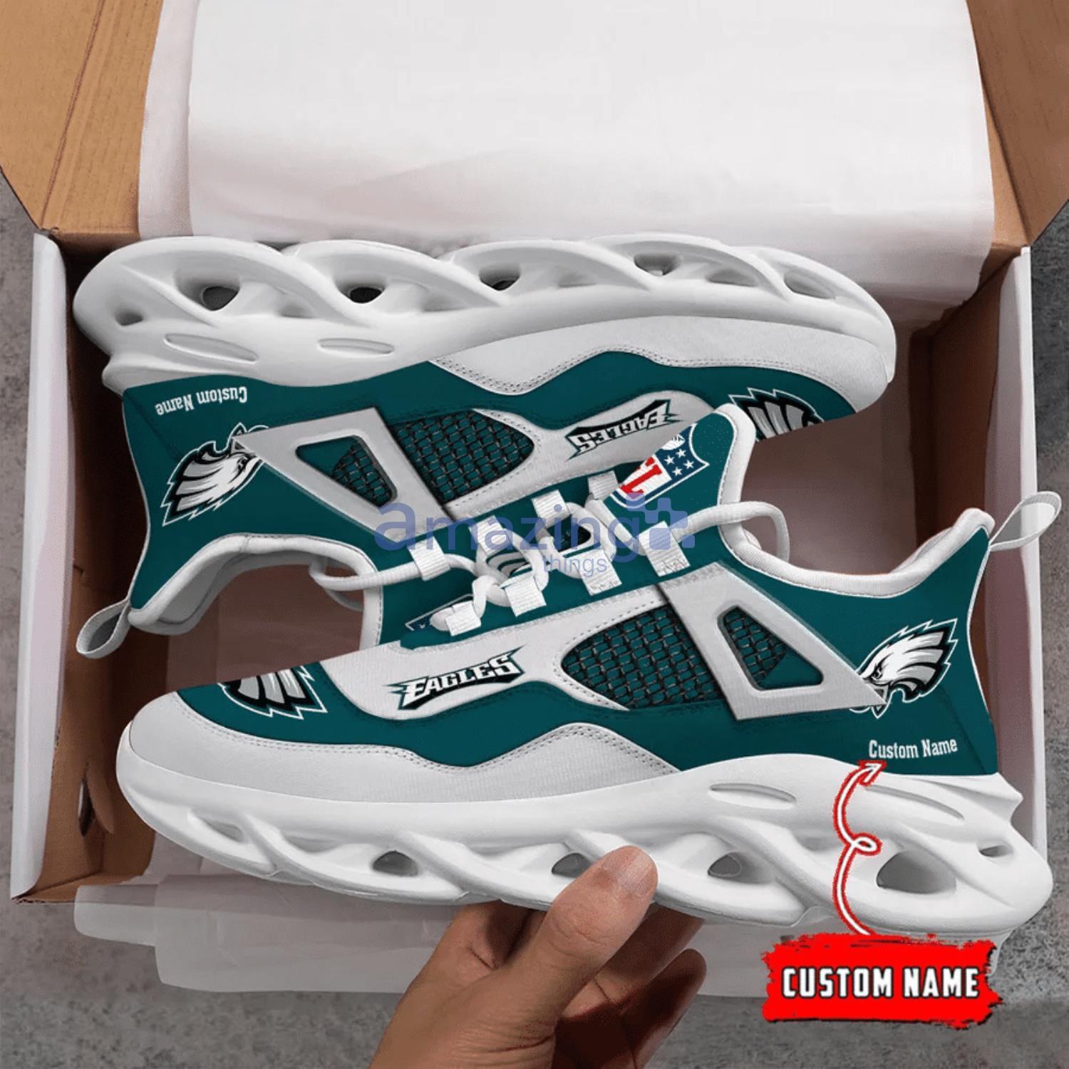 Personalized Name Philadelphia Eagles Casual 3D Max Soul Shoes For Men And Women Product Photo 1