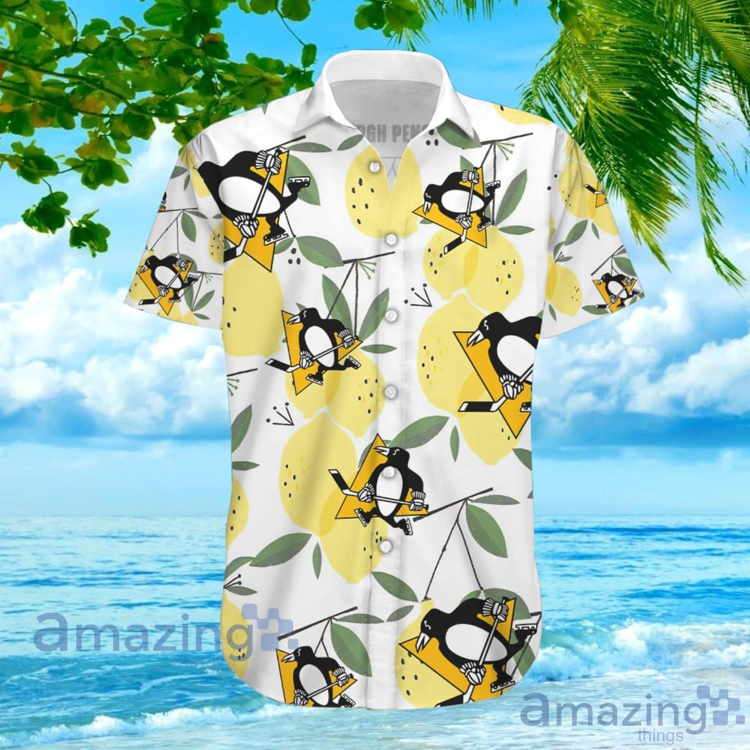 Pittsburgh Penguins Hawaiian Shirt For Men And Women image Pittsburgh Penguins Hawaiian Shirt For Men And Women Product Photo 3