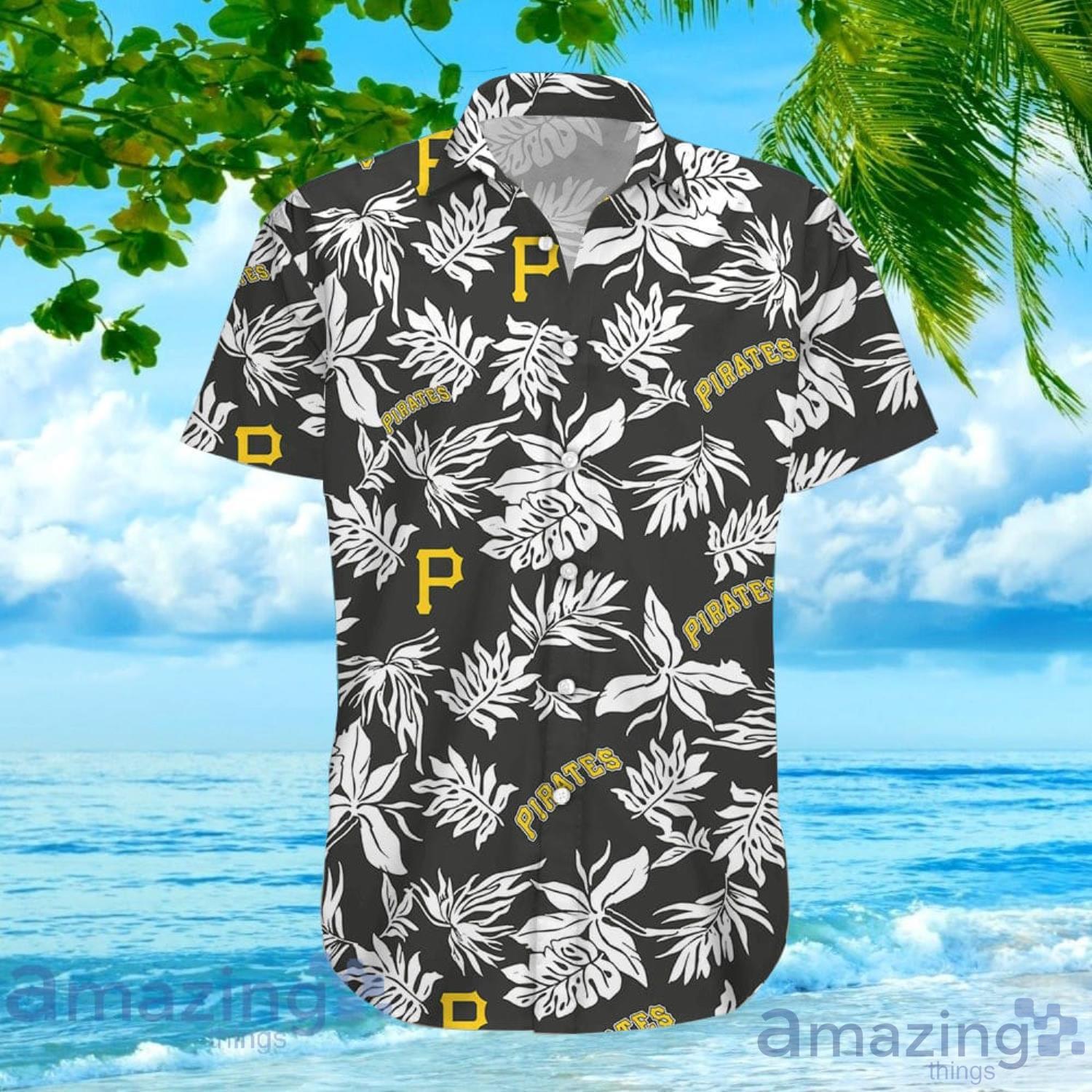 Pittsburgh Pirates Tropical Flower Hawaiian Shirt And Short