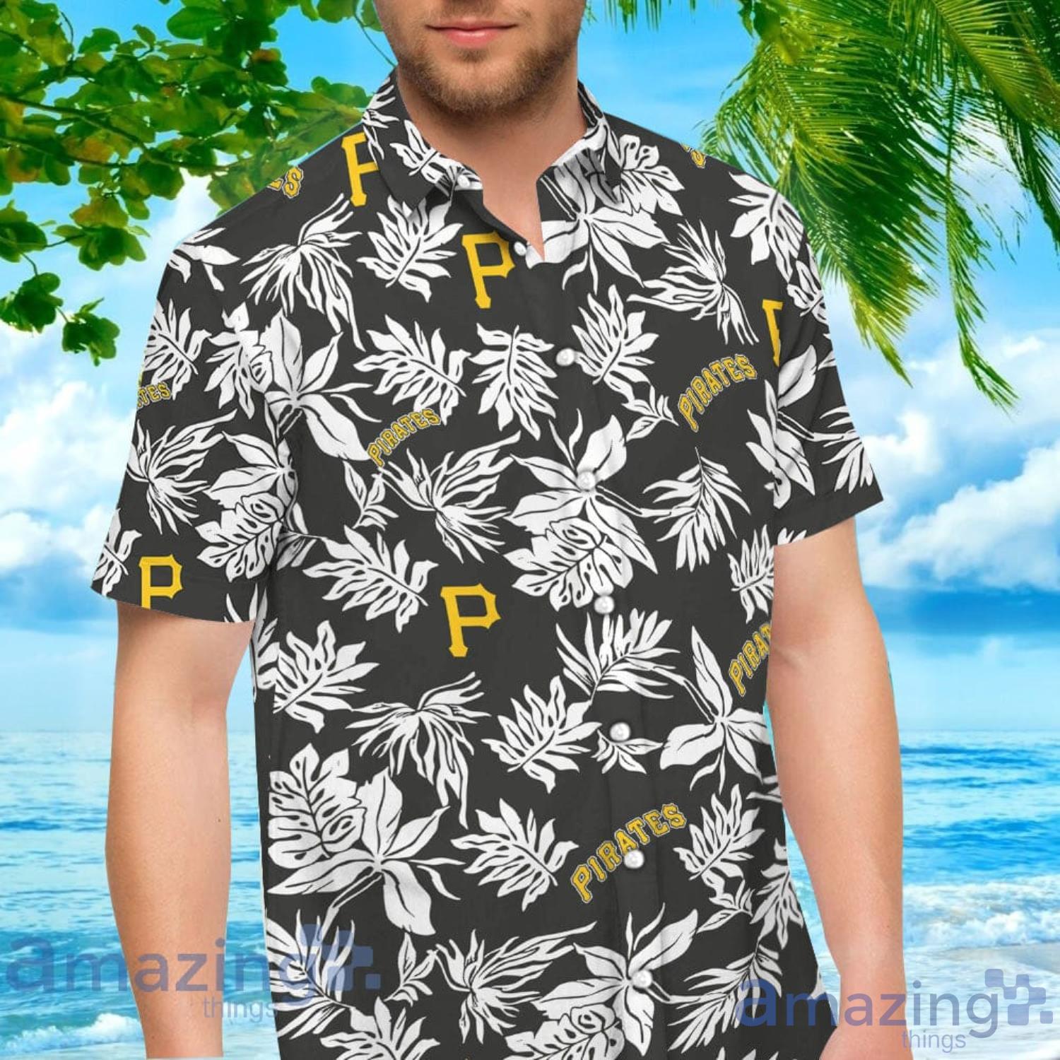 Pittsburgh Pirates Tropical Flower Hawaiian Shirt And Short