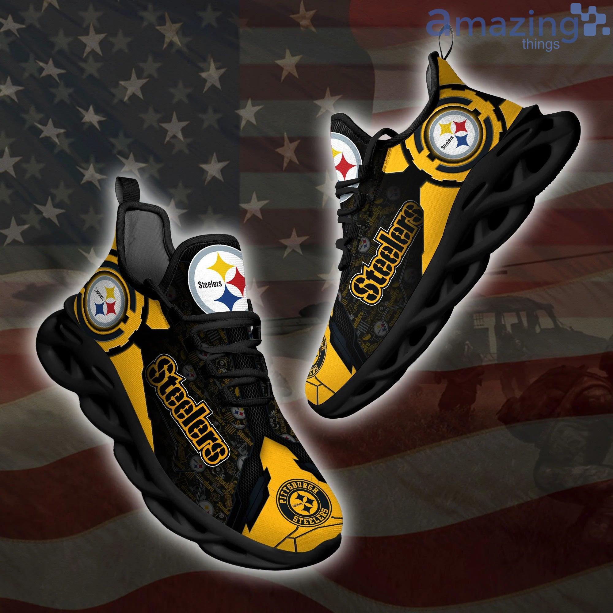 Pittsburgh Steelers Casual 3D Max Soul Shoes Running Shoes For Men And Women Product Photo 1