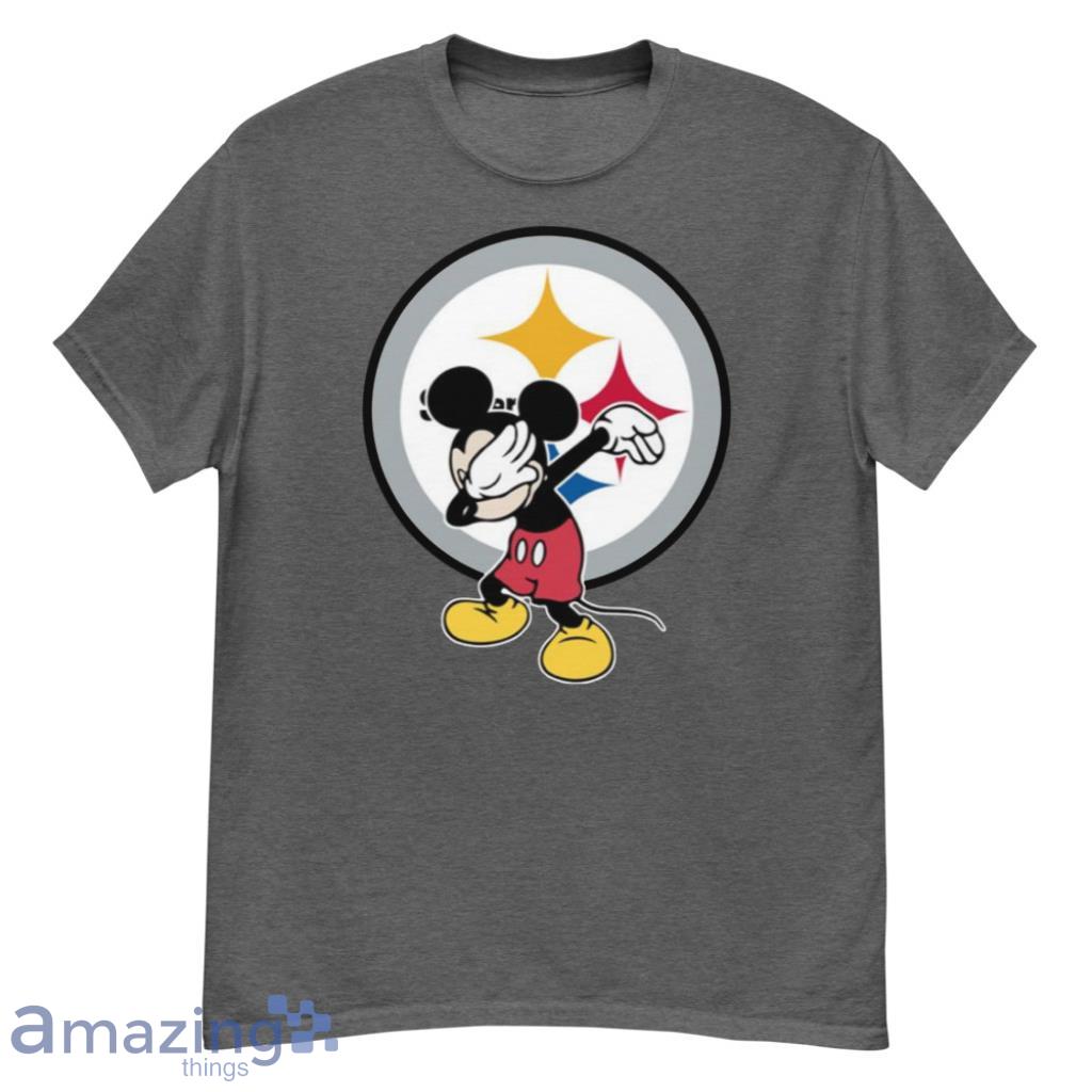 Pittsburgh Steelers NFL Football Dabbing Mickey Disney Sports For Fans T Shirt - G500 Men’s Classic T-Shirt-1