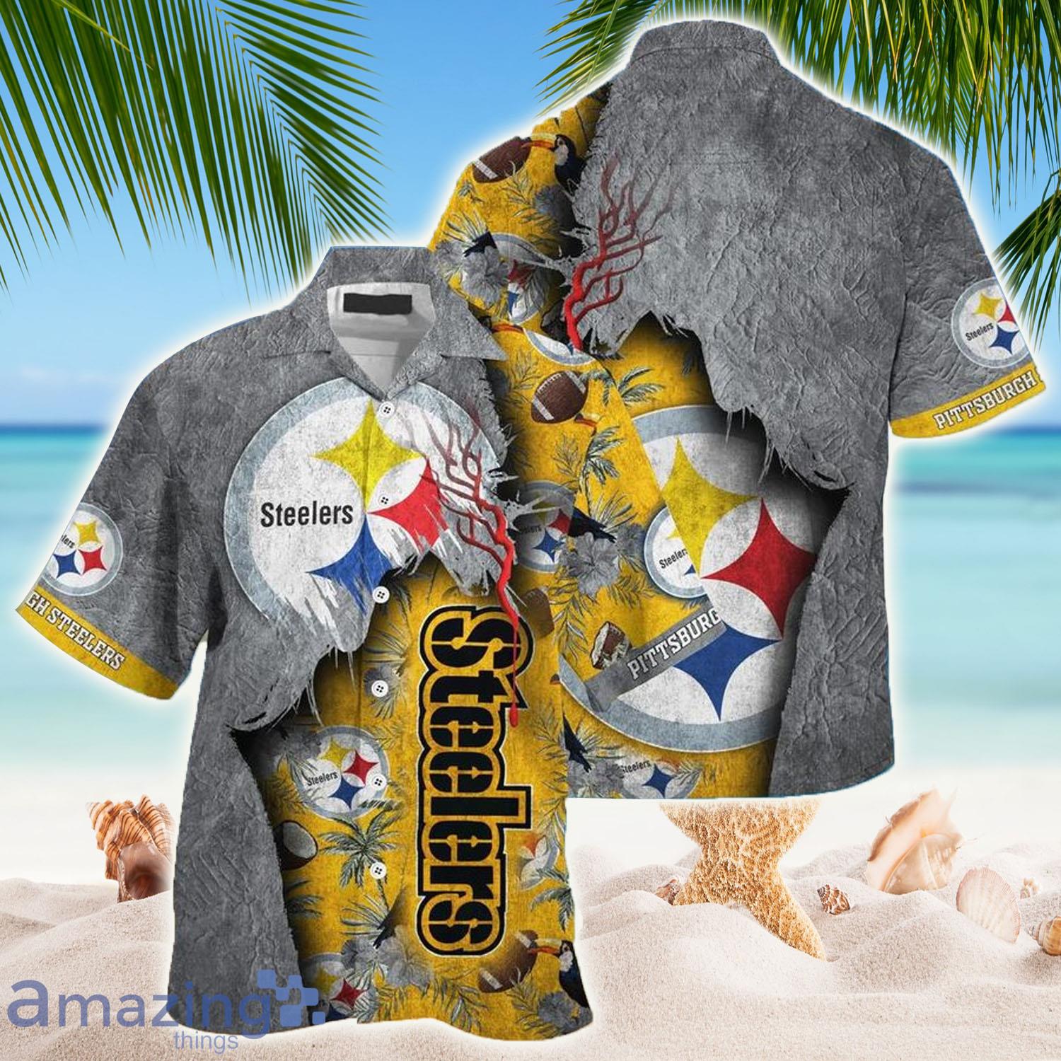 Pittsburgh Steelers NFL Hawaiian Shirt Tropical - Pittsburgh Steelers NFL Hawaiian Shirt Tropical