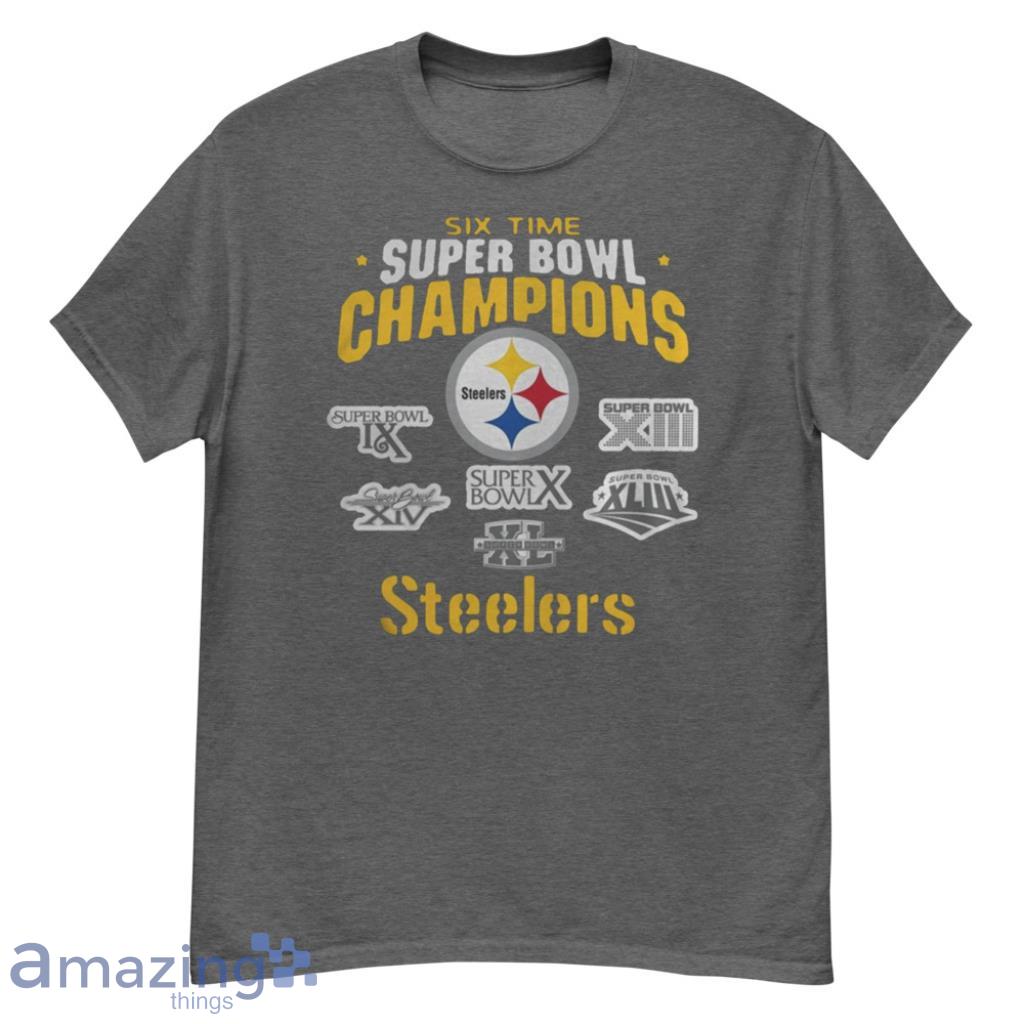 6 Super Bowl Champs Black Pittsburgh Steelers Jersey  Pittsburgh steelers  jerseys, Steelers gear, Steelers