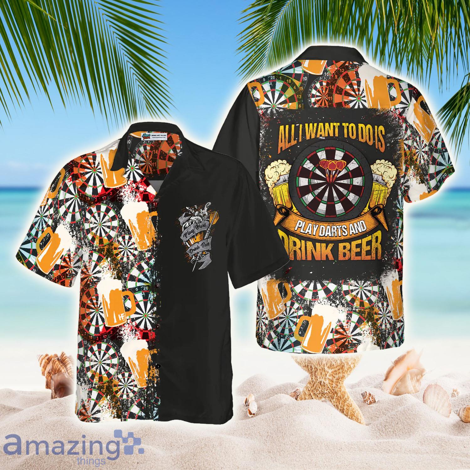 Play Darts And Drink Beer Hawaii Shirt - Play Darts And Drink Beer Hawaii Shirt