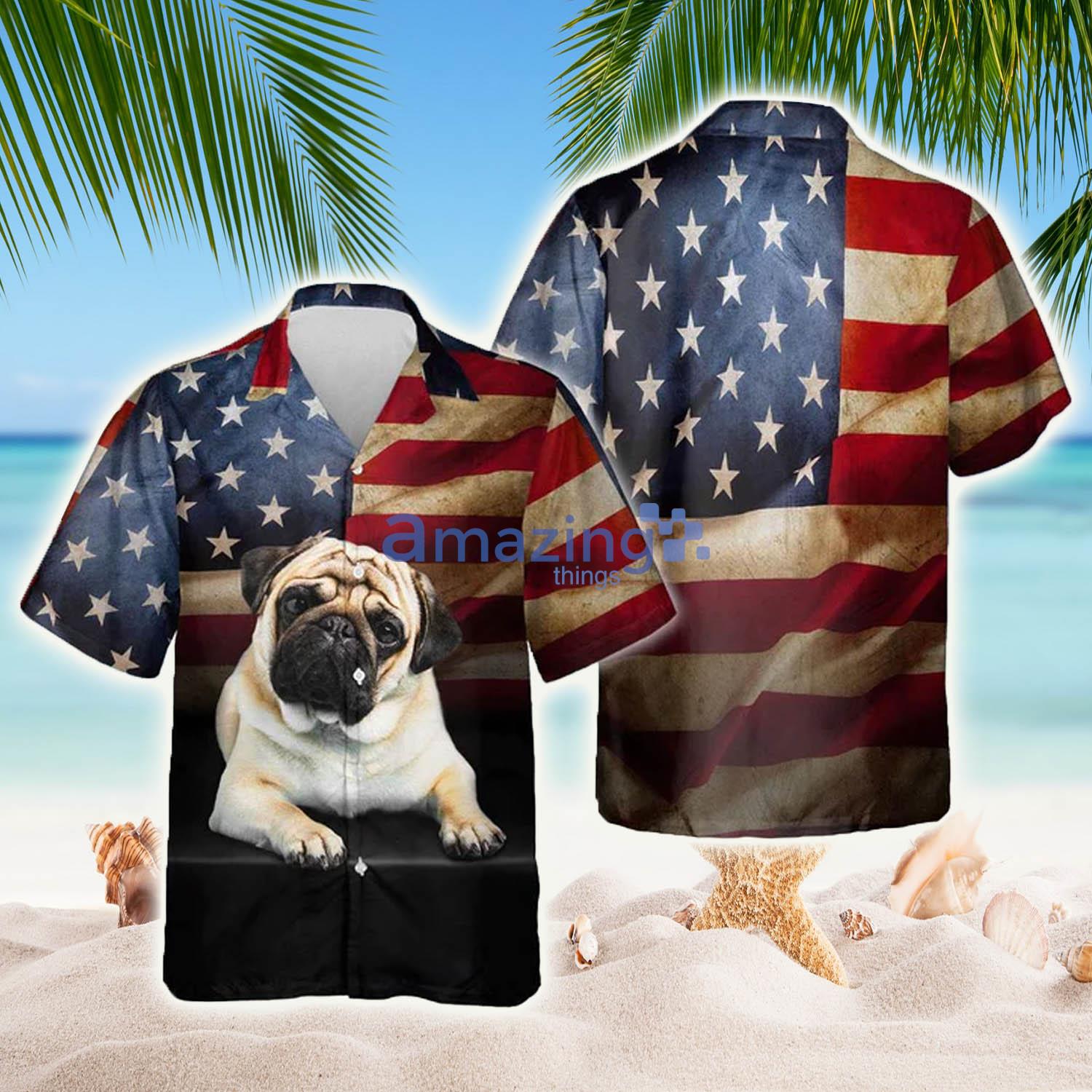 Pug hotsell hawaiian shirt