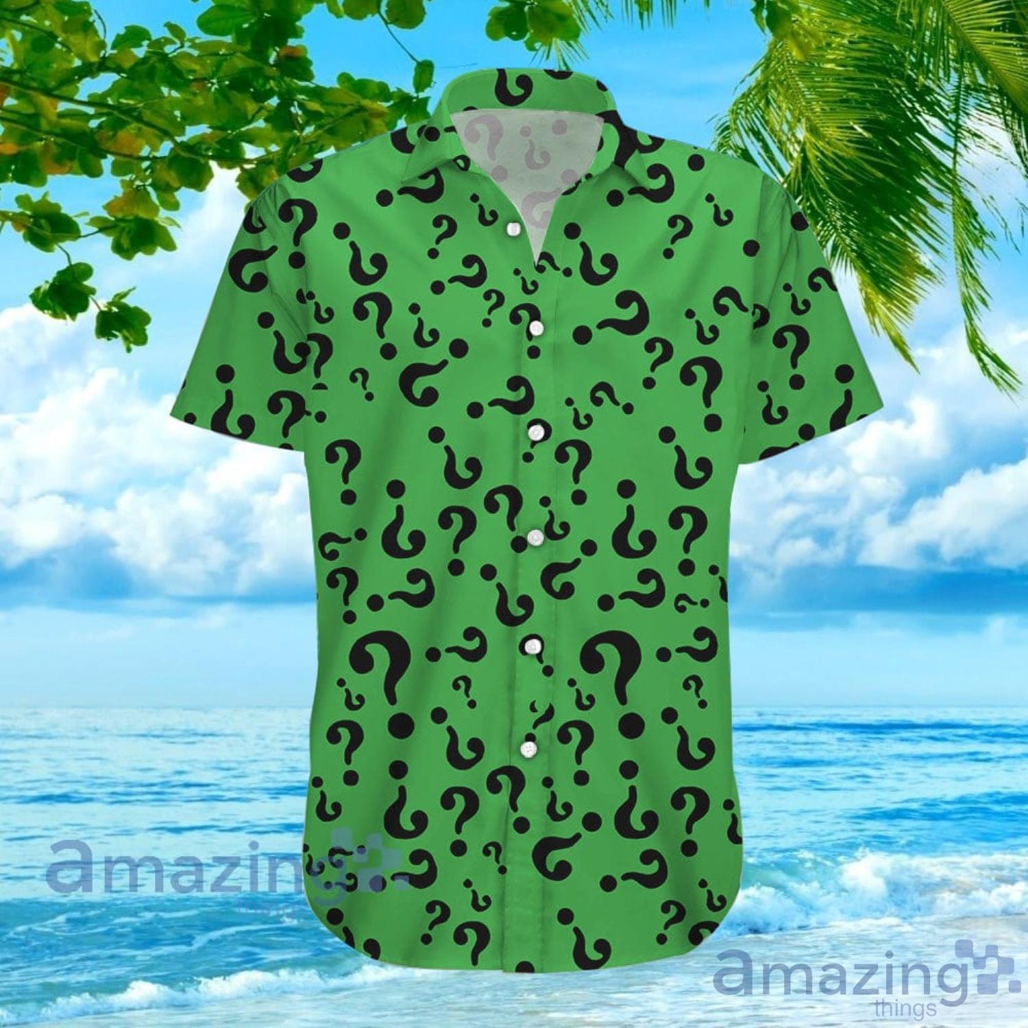 Riddler Supervillain Green Hawaiian Shirt For Men And Women