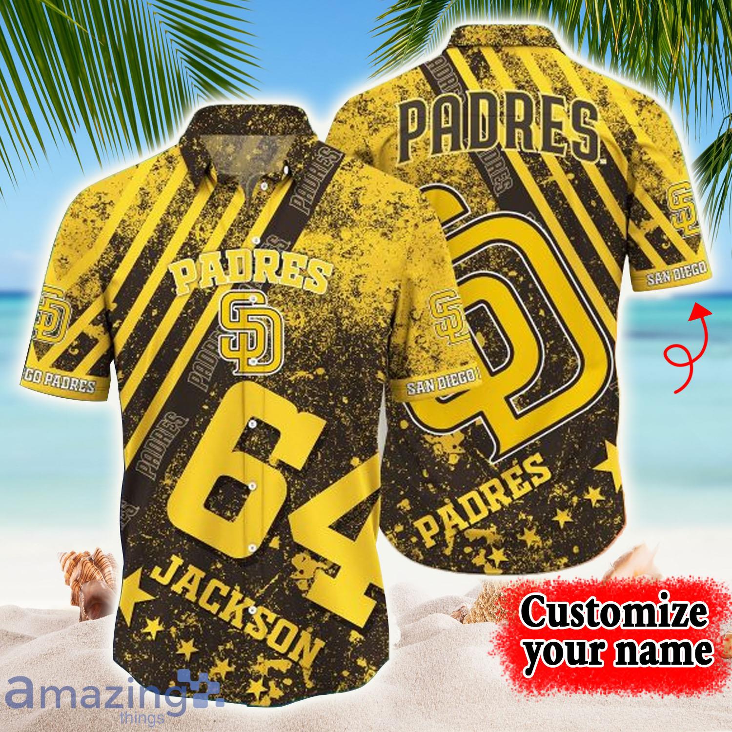 Personalized San Diego Padres All Over Print 3D Hawaiian Shirt