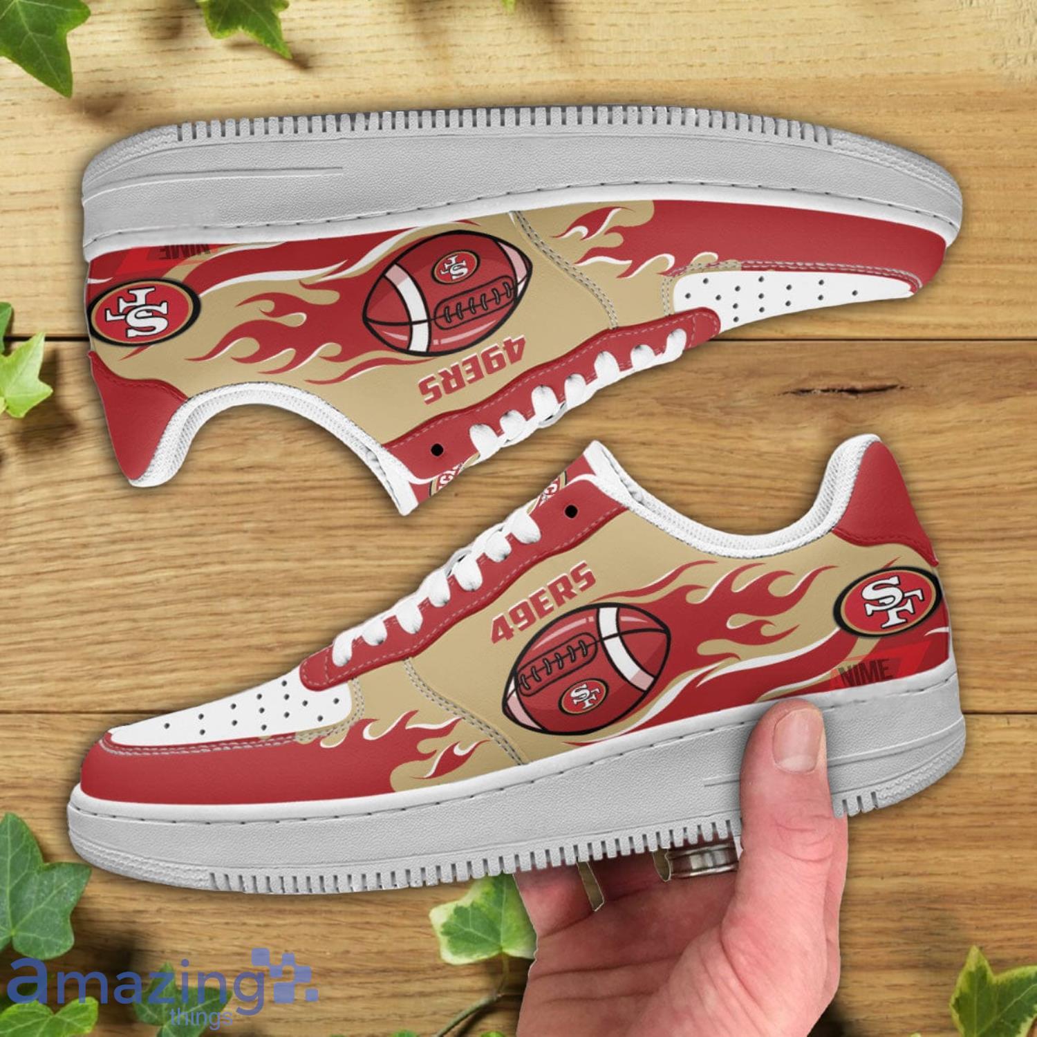 San Francisco 49Ers Football Air Force 1 Shoes  San francisco 49ers  football, 49ers football, 49ers