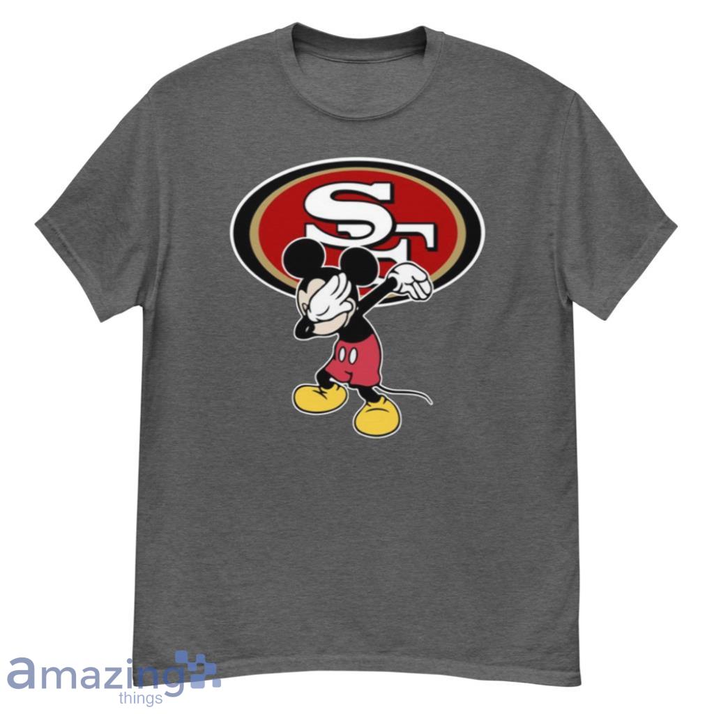 San Francisco 49ers NFL Football Dabbing Mickey Disney Sports For Fans T Shirt - G500 Men’s Classic T-Shirt-1
