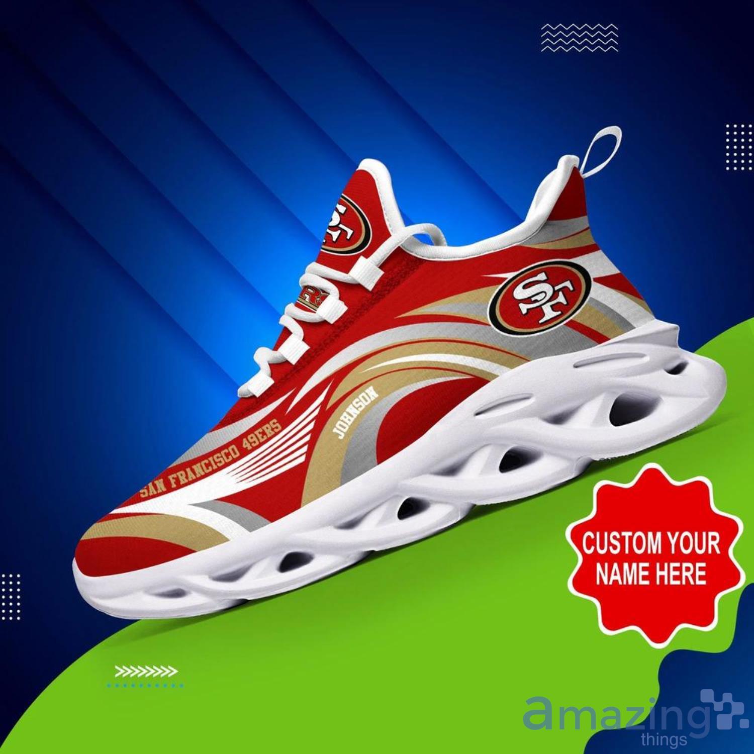 San Francisco 49Ers Sport Fans Max Soul Shoes Custom Name Sneakers Product Photo 1