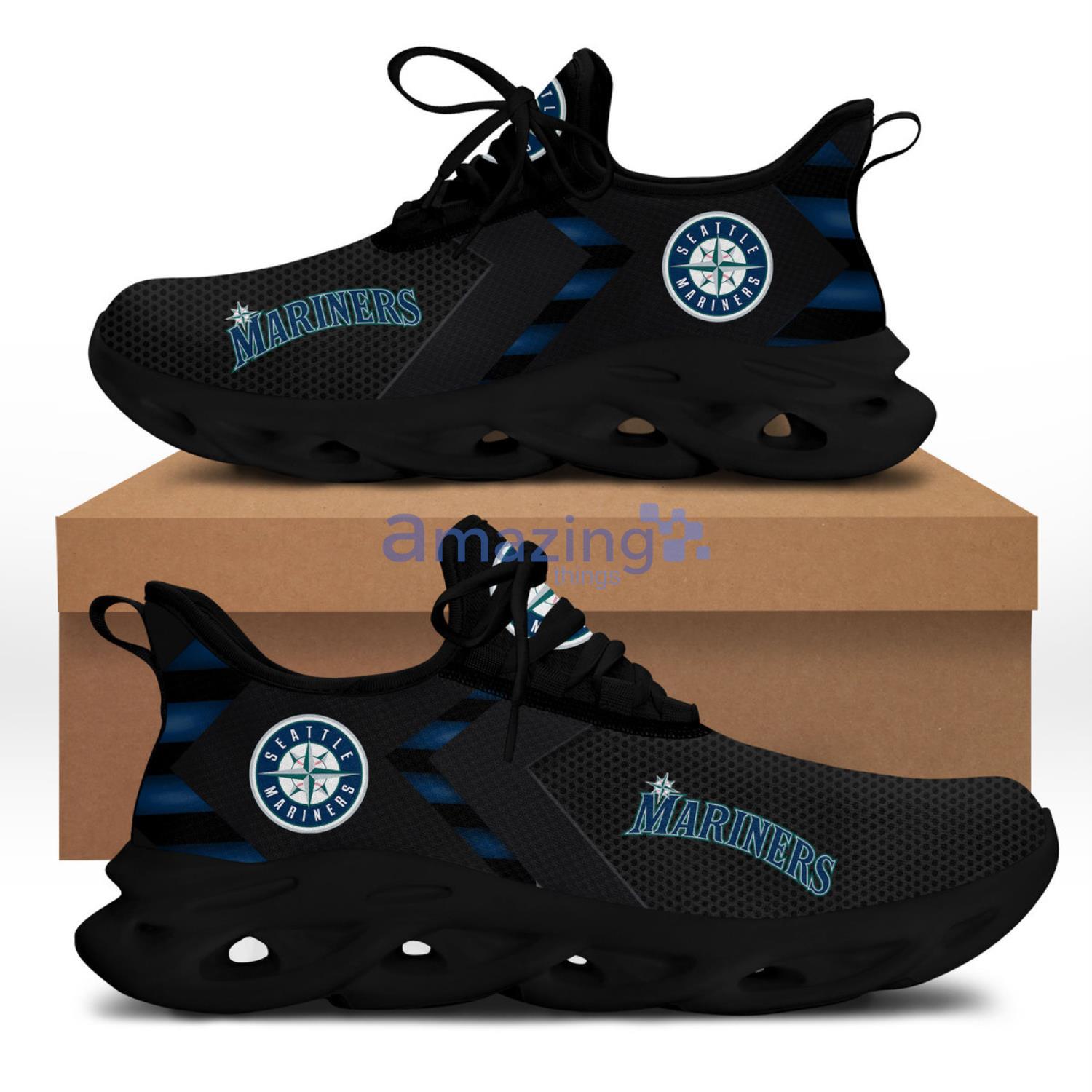 Seattle Mariners Max Soul Sneaker Running Shoes For Fans image Seattle Mariners Max Soul Sneaker Running Shoes For Fans Product Photo 2