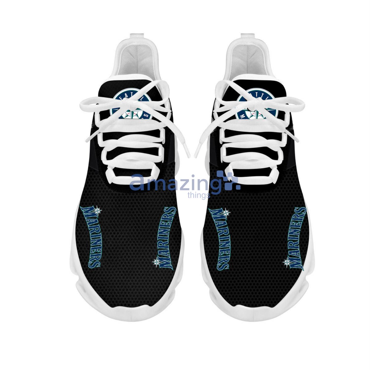Seattle Mariners Max Soul Sneaker Running Shoes For Fans image Seattle Mariners Max Soul Sneaker Running Shoes For Fans Product Photo 3