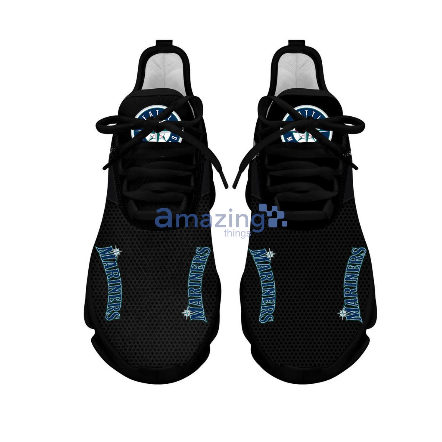 Seattle Mariners Max Soul Sneaker Running Shoes For Fans image Seattle Mariners Max Soul Sneaker Running Shoes For Fans Product Photo 4