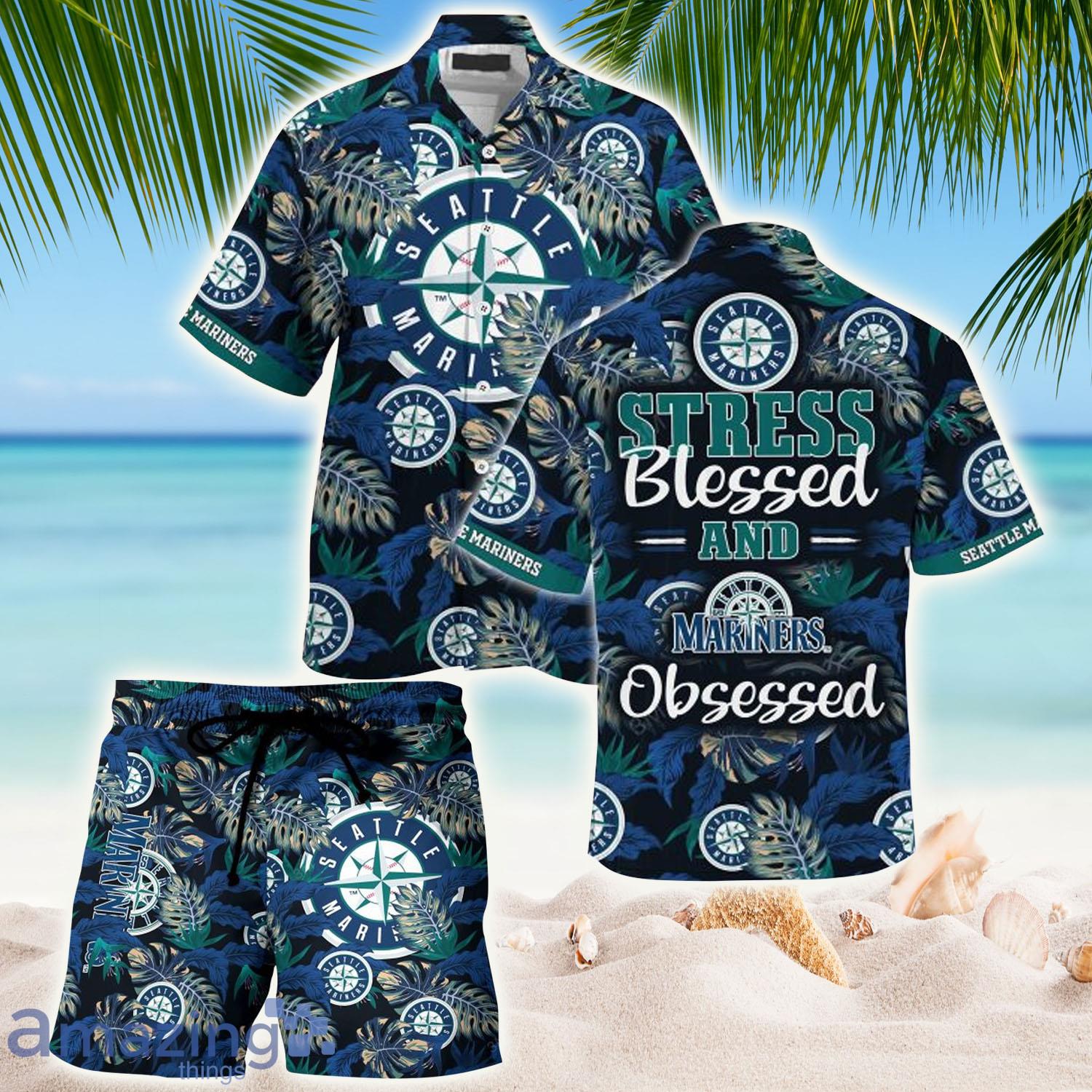 Seattle Mariners MLB-Summer Hawaiian Shirt And Shorts