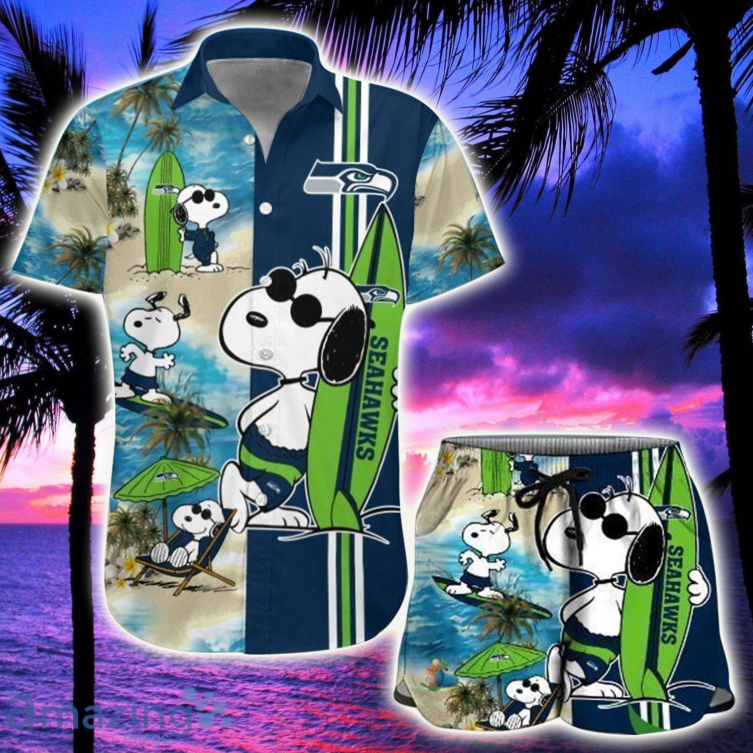 Seattle Seahawks Hawaiian Shirt and Snoopy NFL