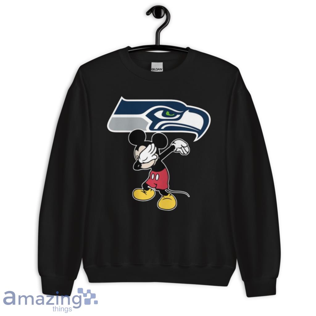 Seattle Seahawks NFL Football Dabbing Mickey Disney Sports T Shirt For Men  And Women